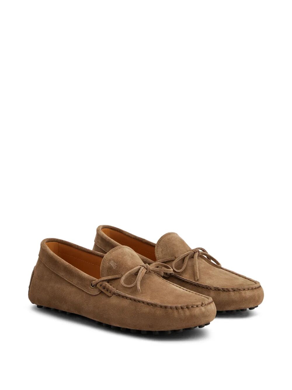 Tod's Men Gommino Suede Loafers With Lace TOD'S