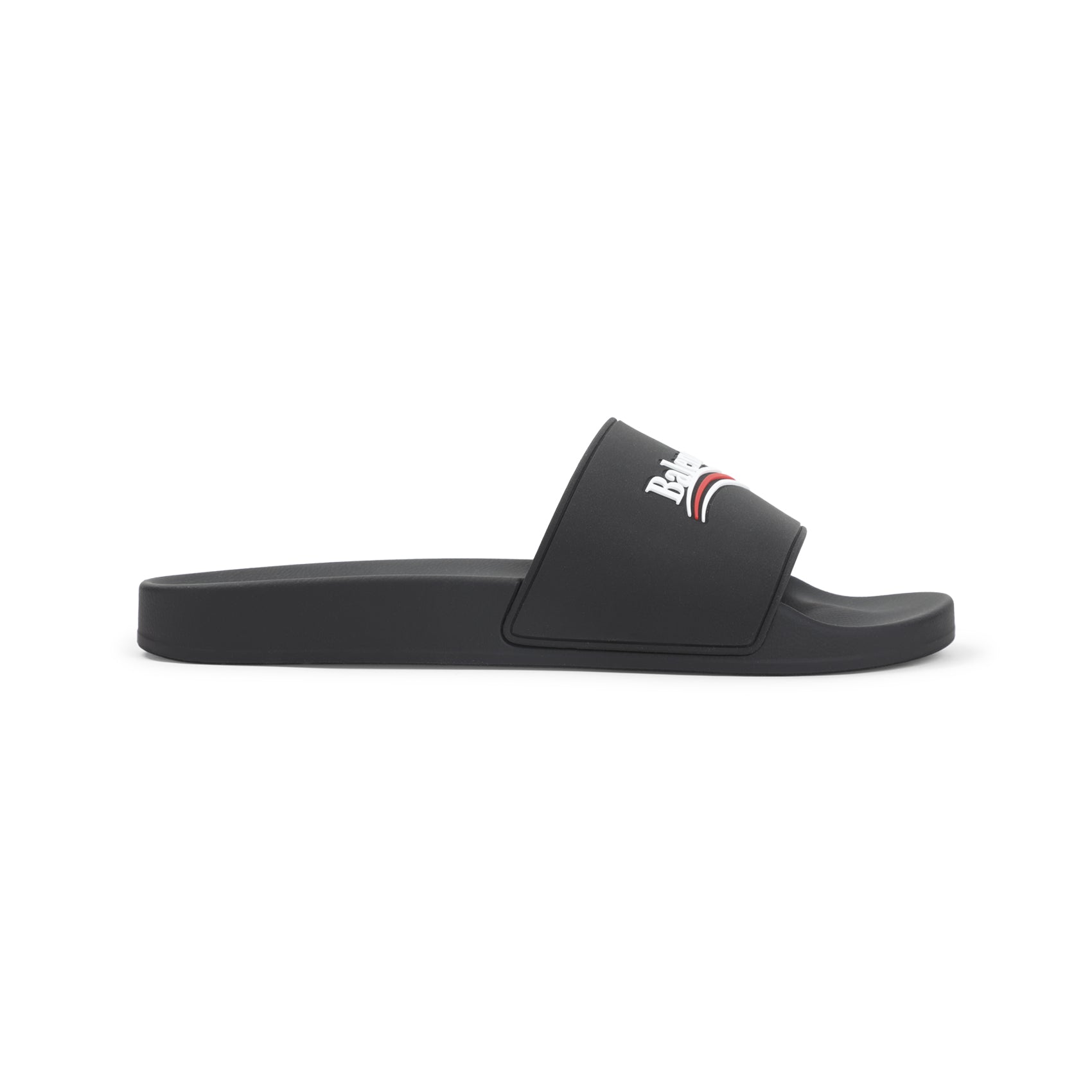 Balenciaga Pool Rubber Political Logo Slide Men BALENCIAGA