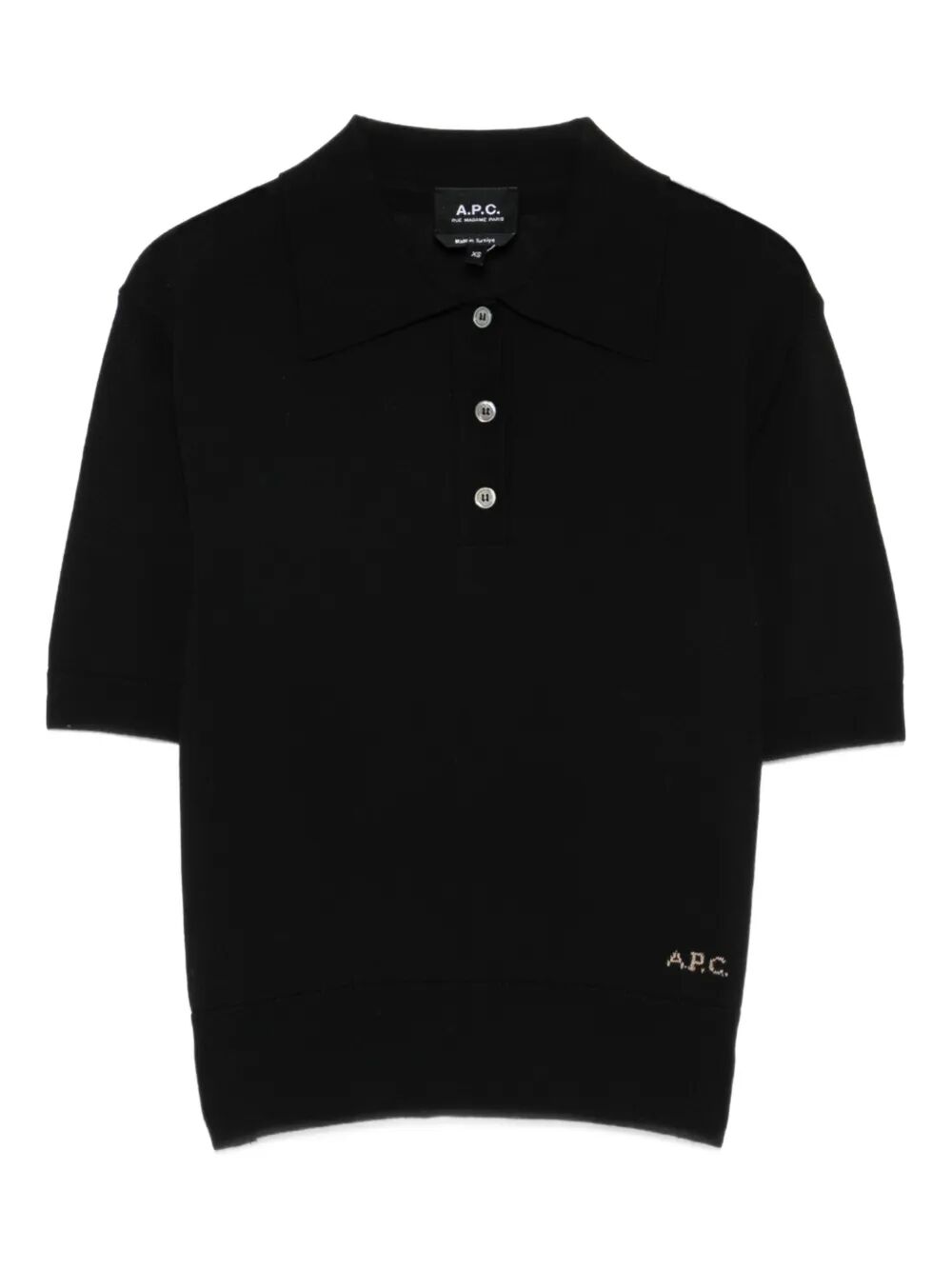 A.P.C. Women Cotton Polo Shirt With Jacquard Logo A.P.C.