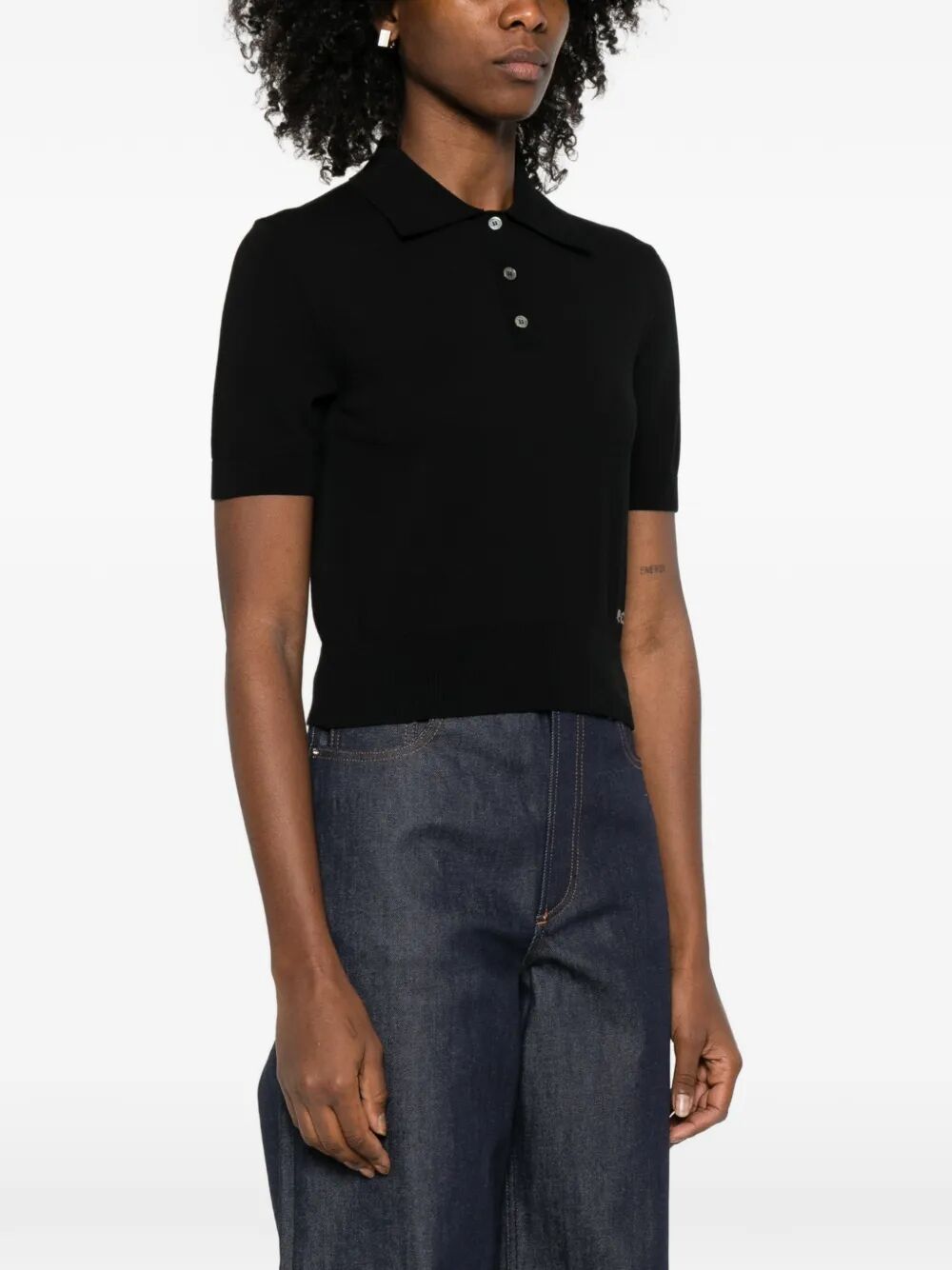 A.P.C. Women Cotton Polo Shirt With Jacquard Logo A.P.C.