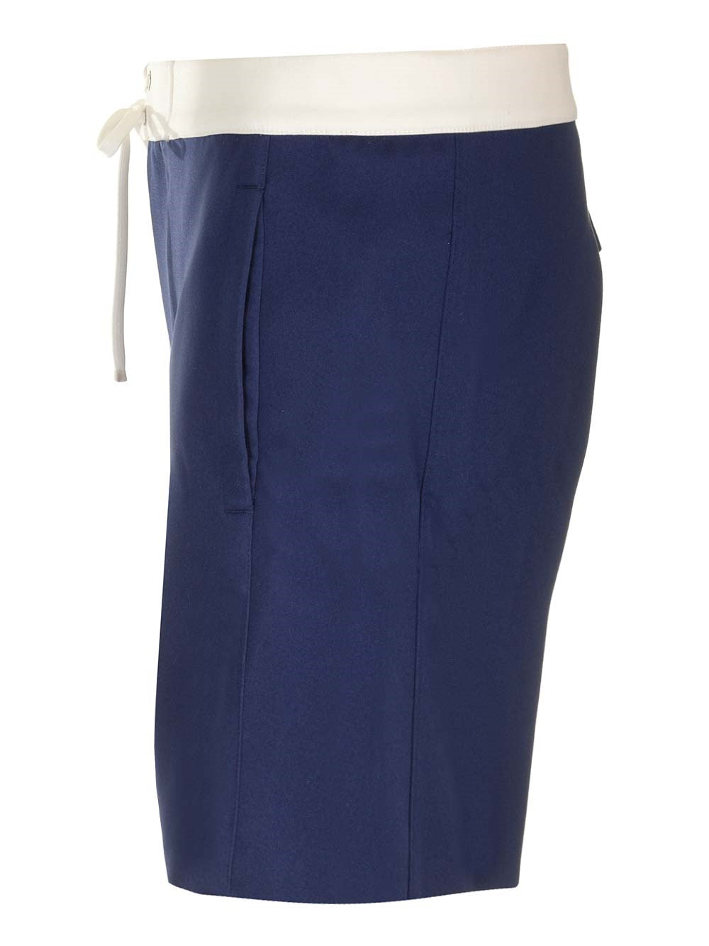 Miu Miu Women Blue Satin Bermuda Shorts MIU MIU