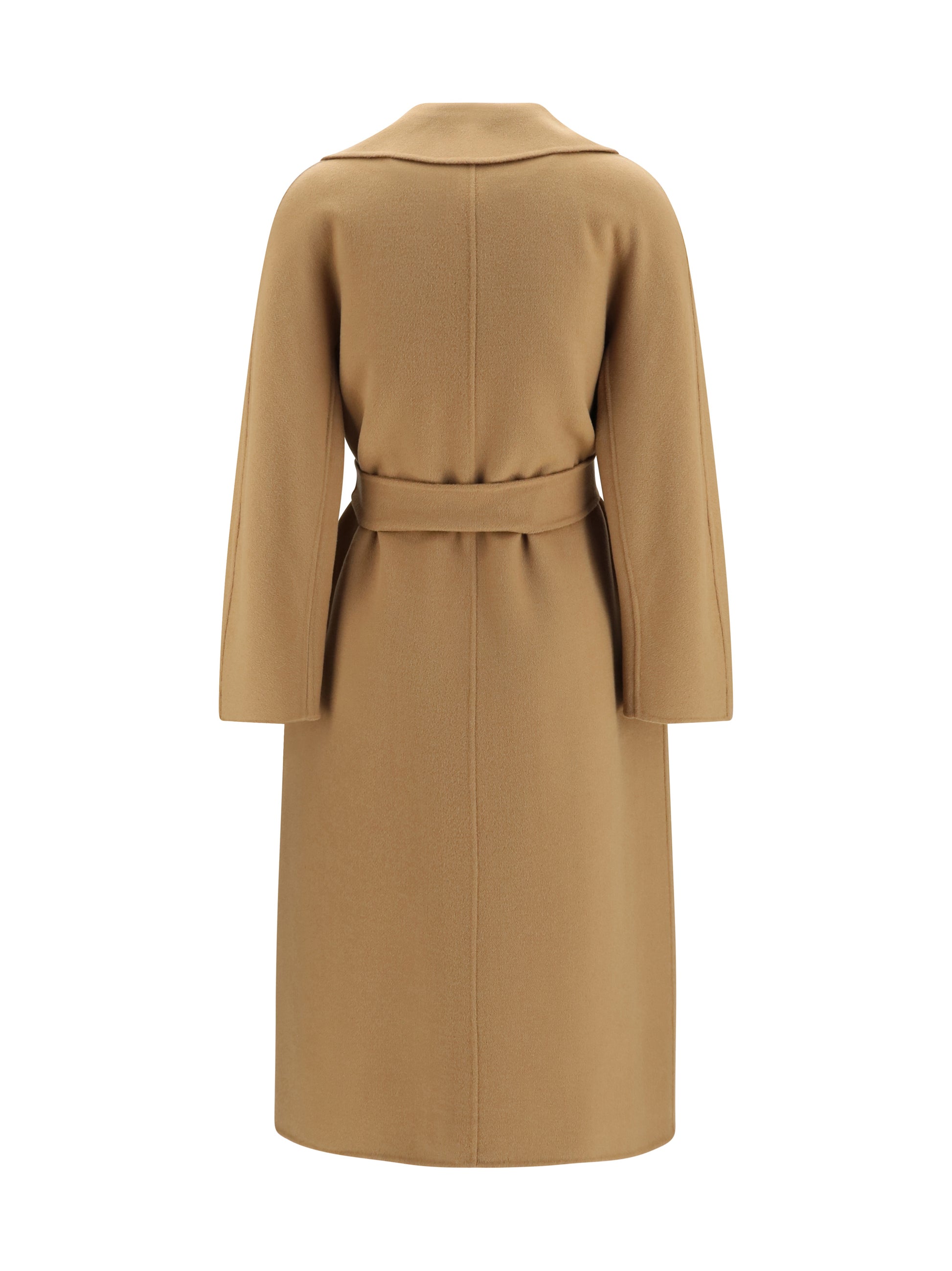 Max Mara Studio Women Long Robe Coat In Wool, Cashmere And Silk MAX MARA STUDIO