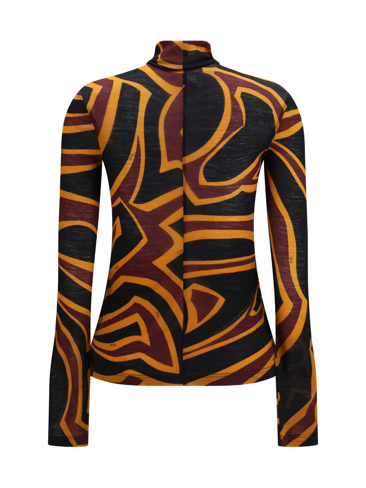 Pucci Women Fiammato Wool Jersey Top PUCCI