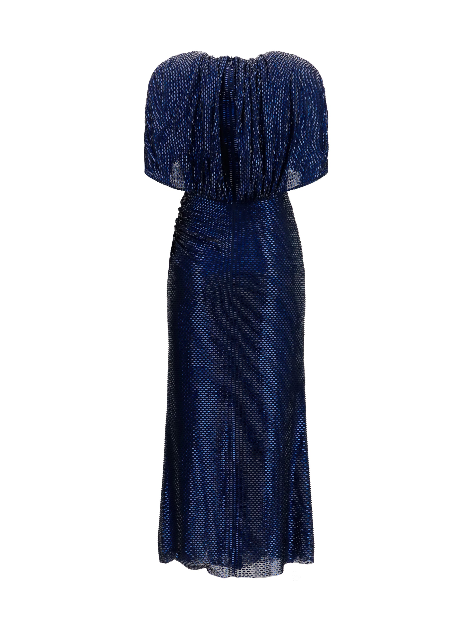 Self-Portrait Women Midi Dress With Cape Sleeves And Crystals SELF-PORTRAIT
