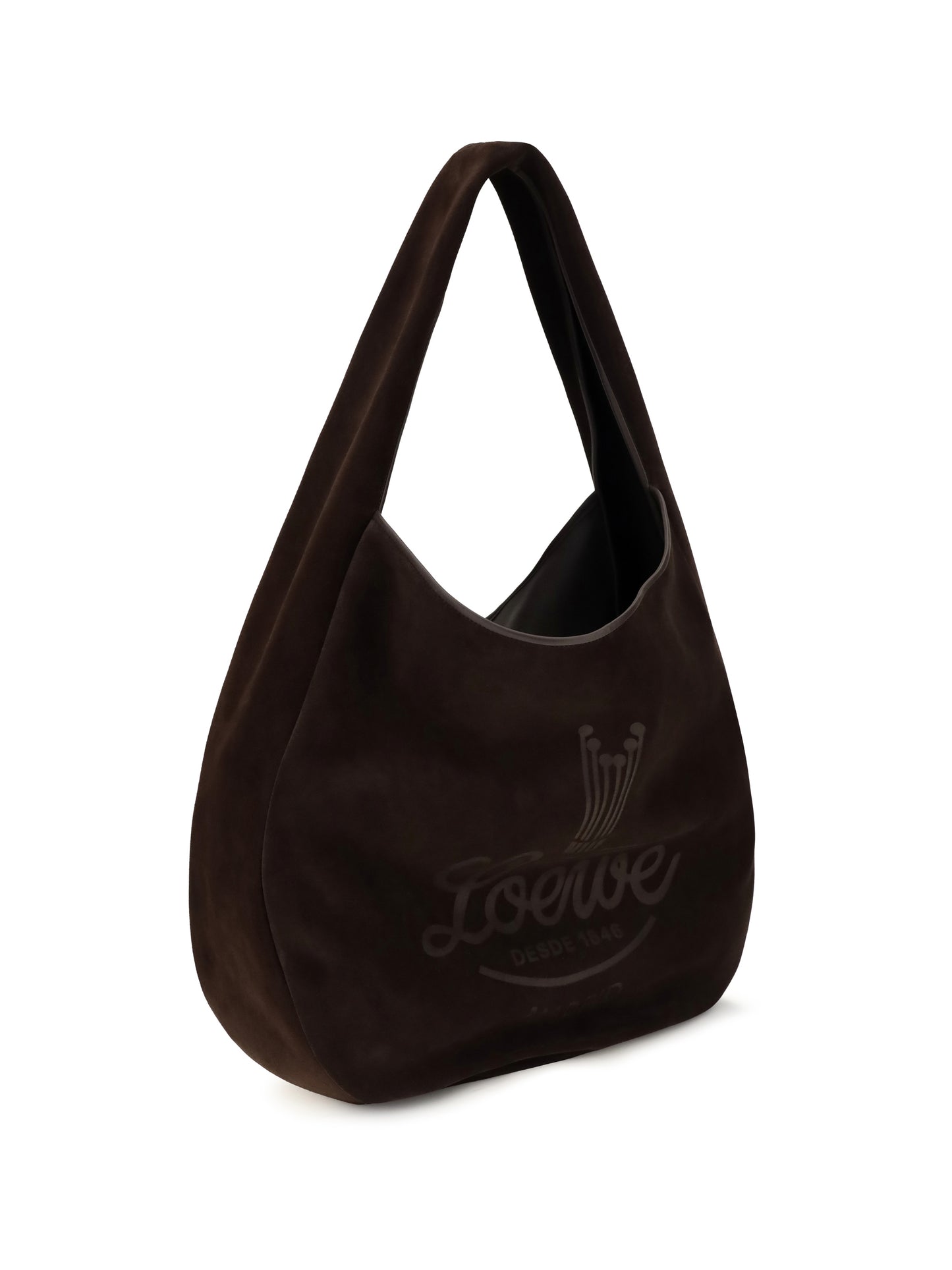 Loewe Men Roomy Suede Calfskin Hobo Shoulder Bag LOEWE