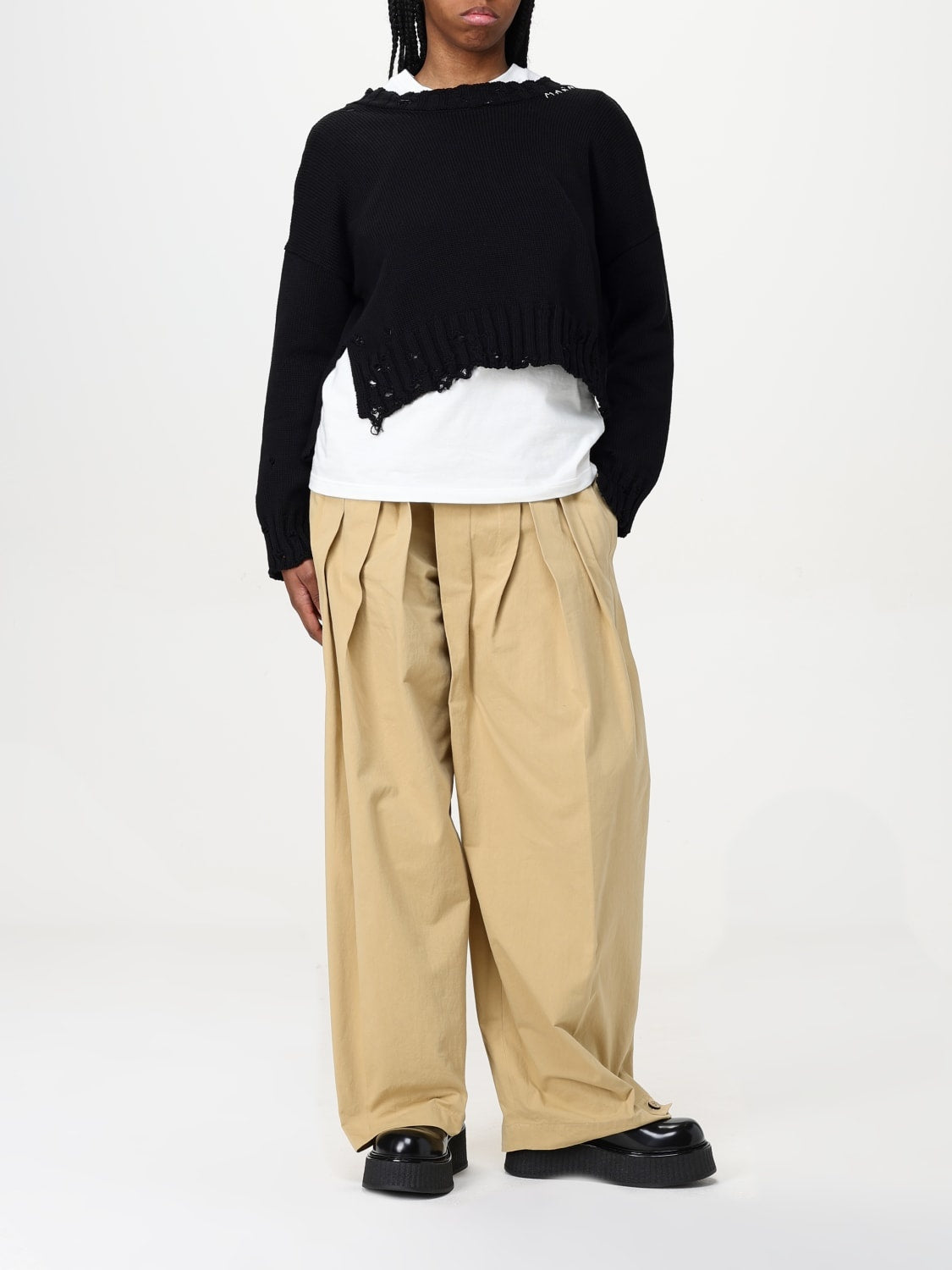Marni  dishevelled cotton sweater MARNI