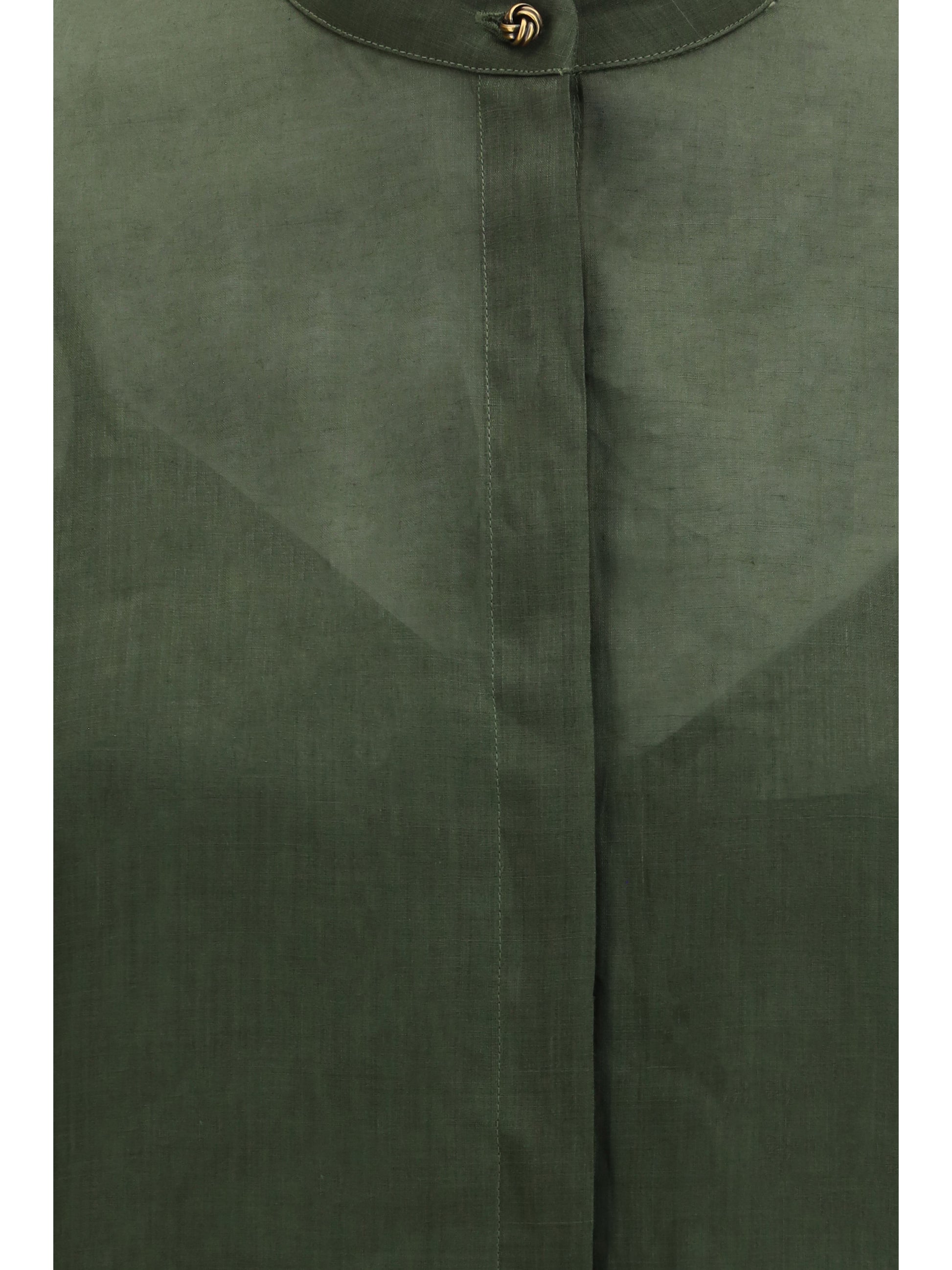 Max Mara Studio Women Baldi Ramié Canvas Shirt MAX MARA STUDIO
