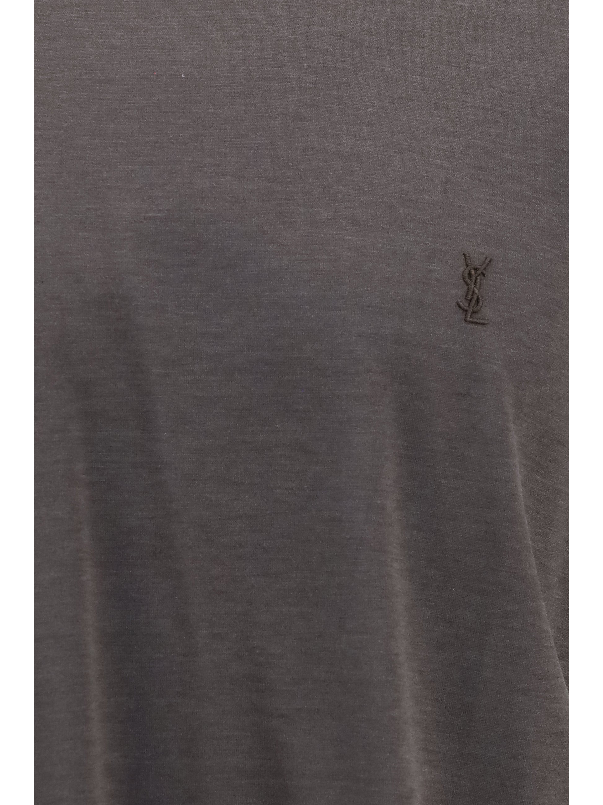 Saint Laurent Men Cassandre Silk And Cotton T-Shirt SAINT LAURENT