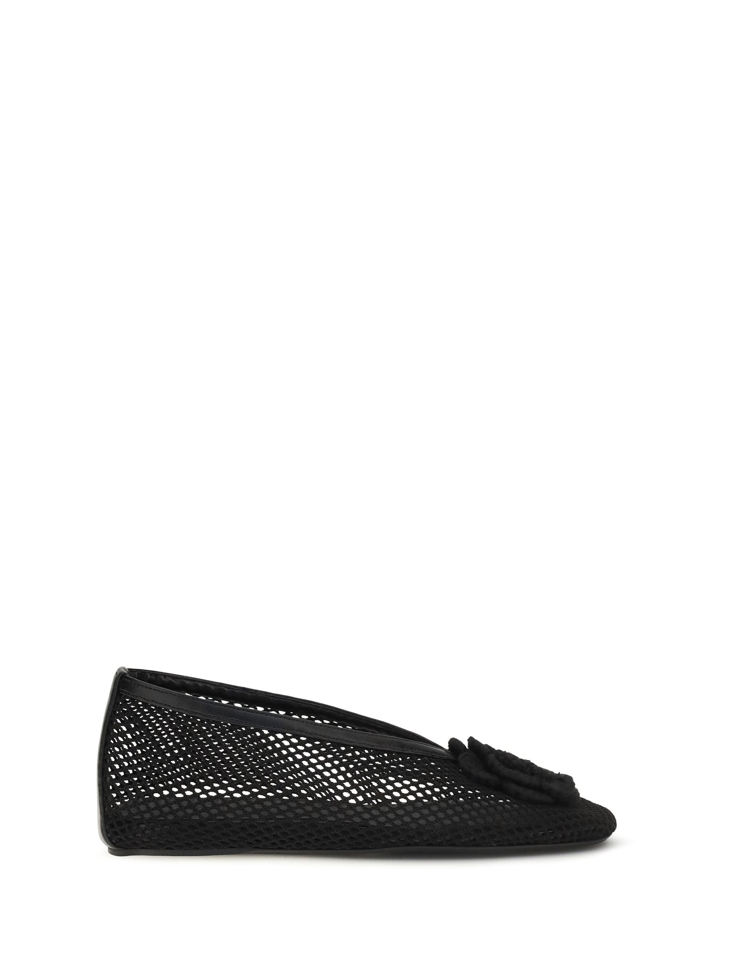 Ganni Women Jenny Mesh Ballerinas GANNI