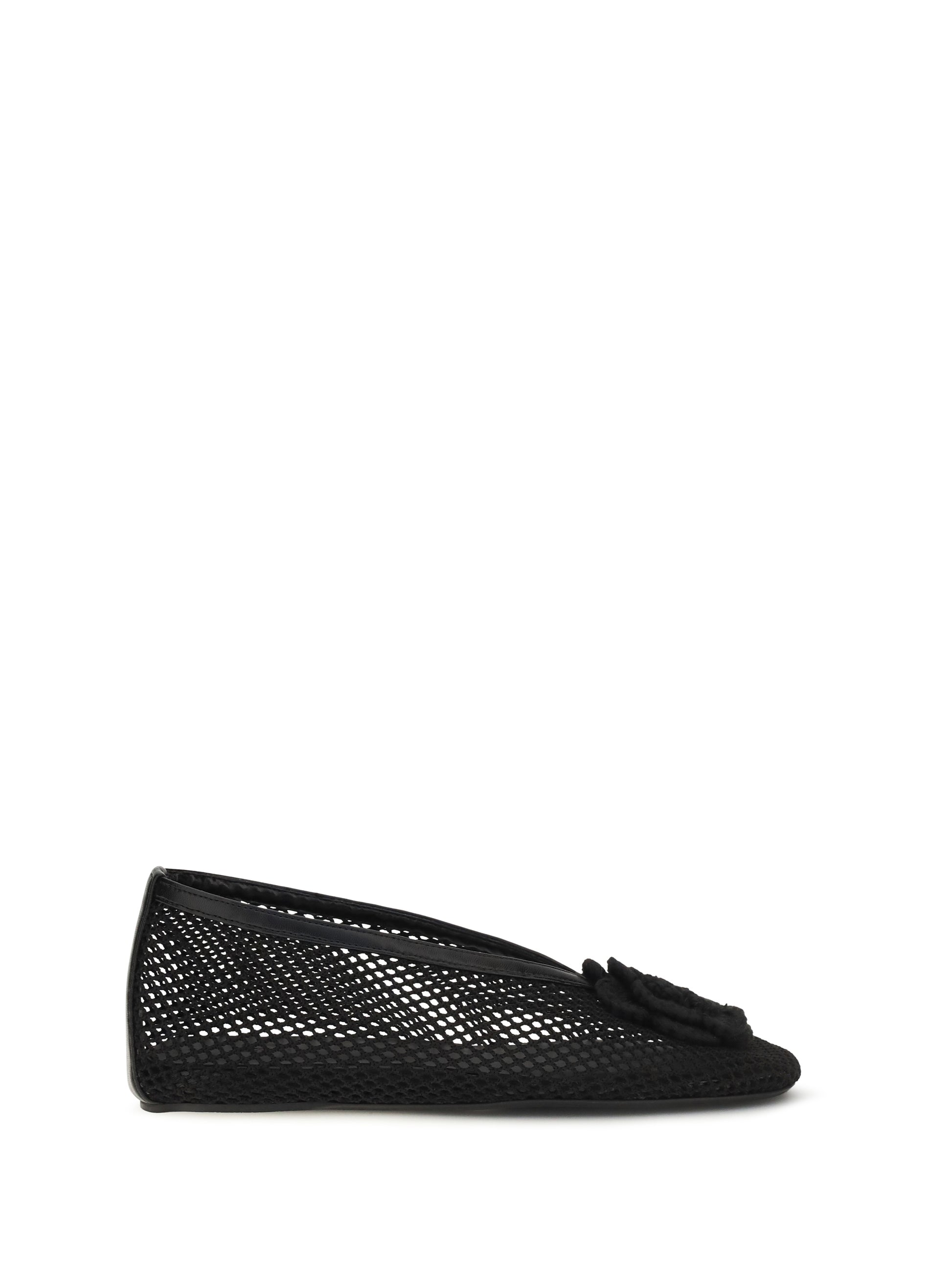Ganni Women Jenny Mesh Ballerinas GANNI