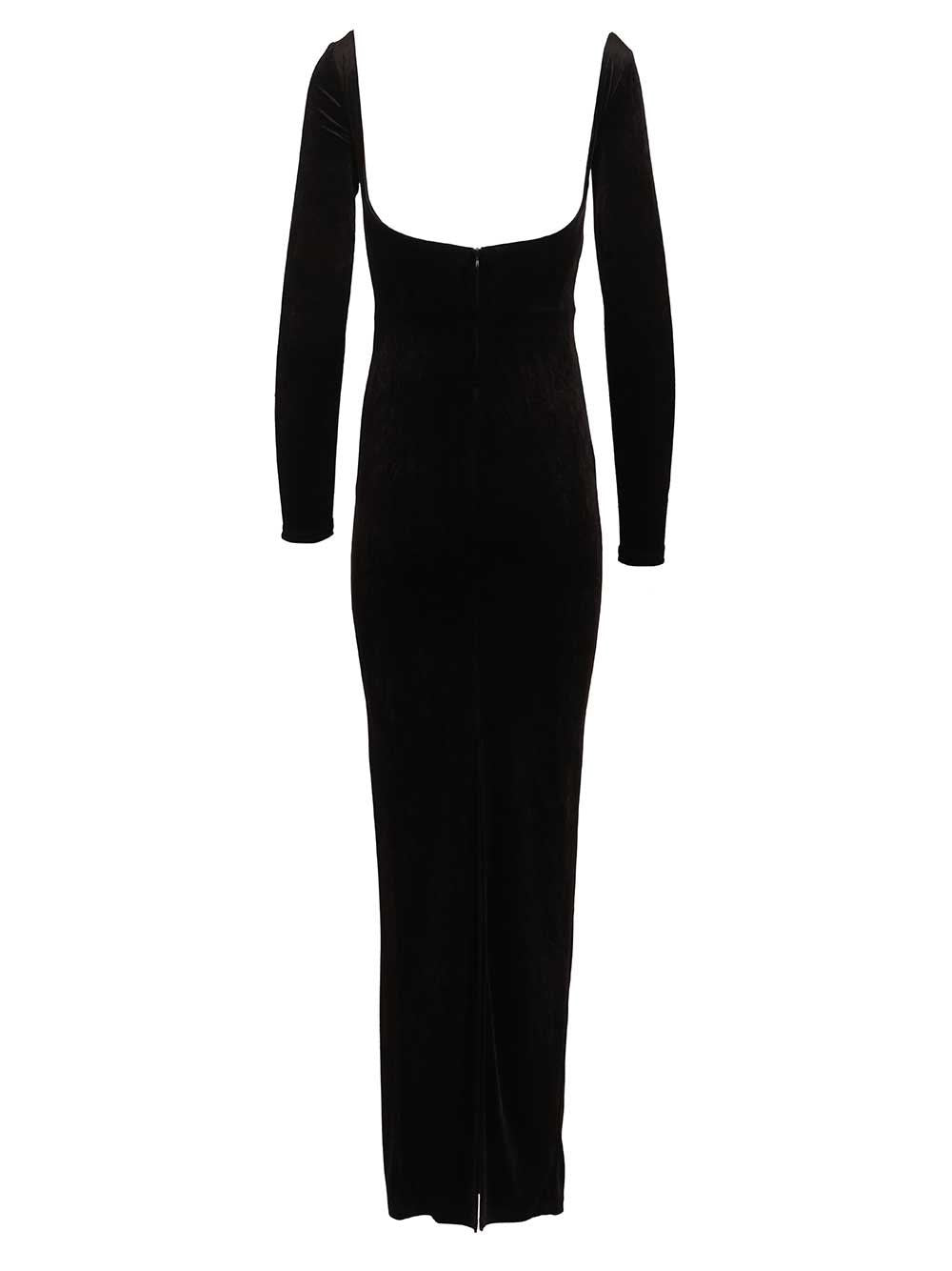 Balenciaga Women Off-The-Shoulder Maxi Dress BALENCIAGA