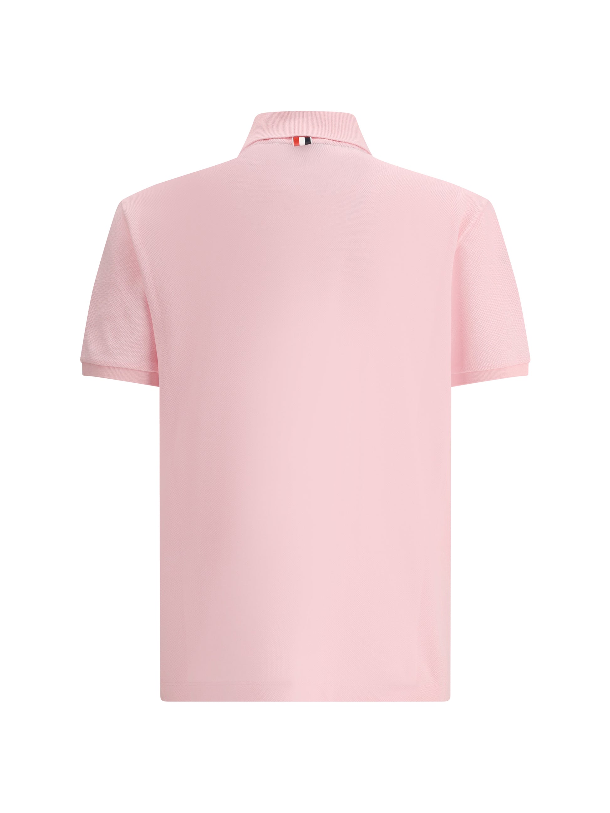 Thom Browne Men Polo Whit Iconic Bands THOM BROWNE