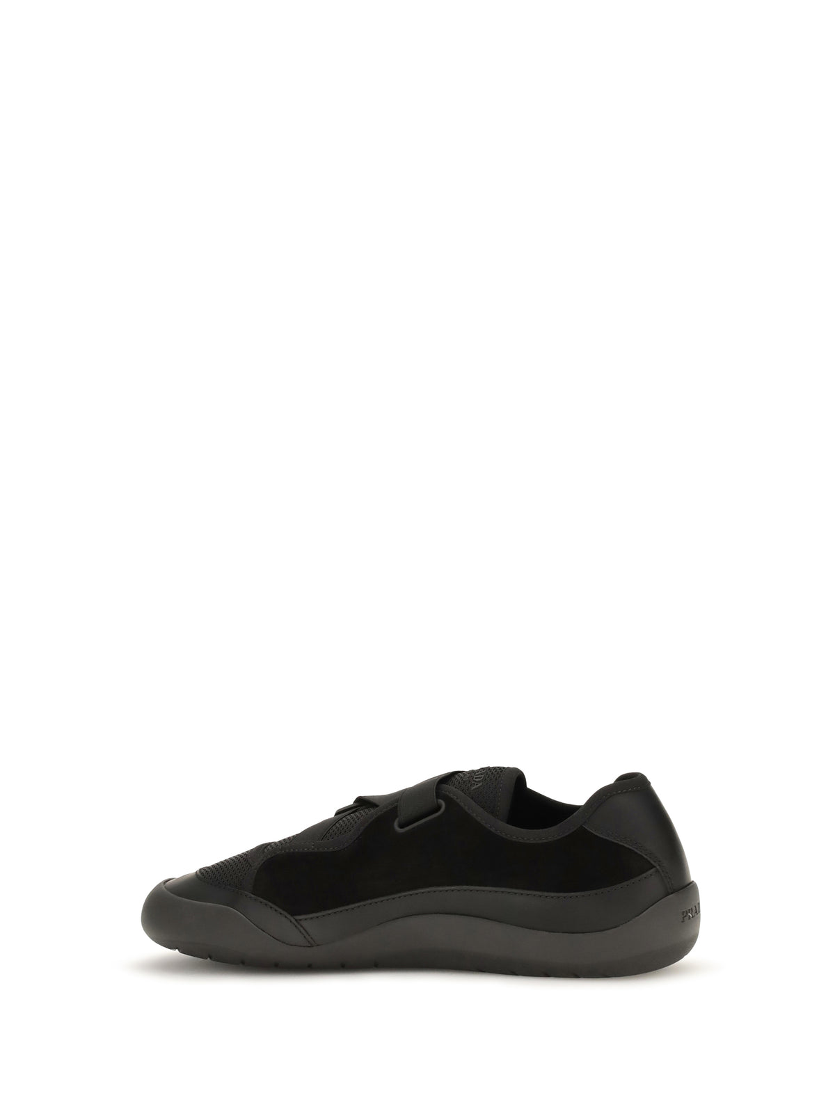 Prada Men Speedrock Leather And Mesh Sneakers PRADA