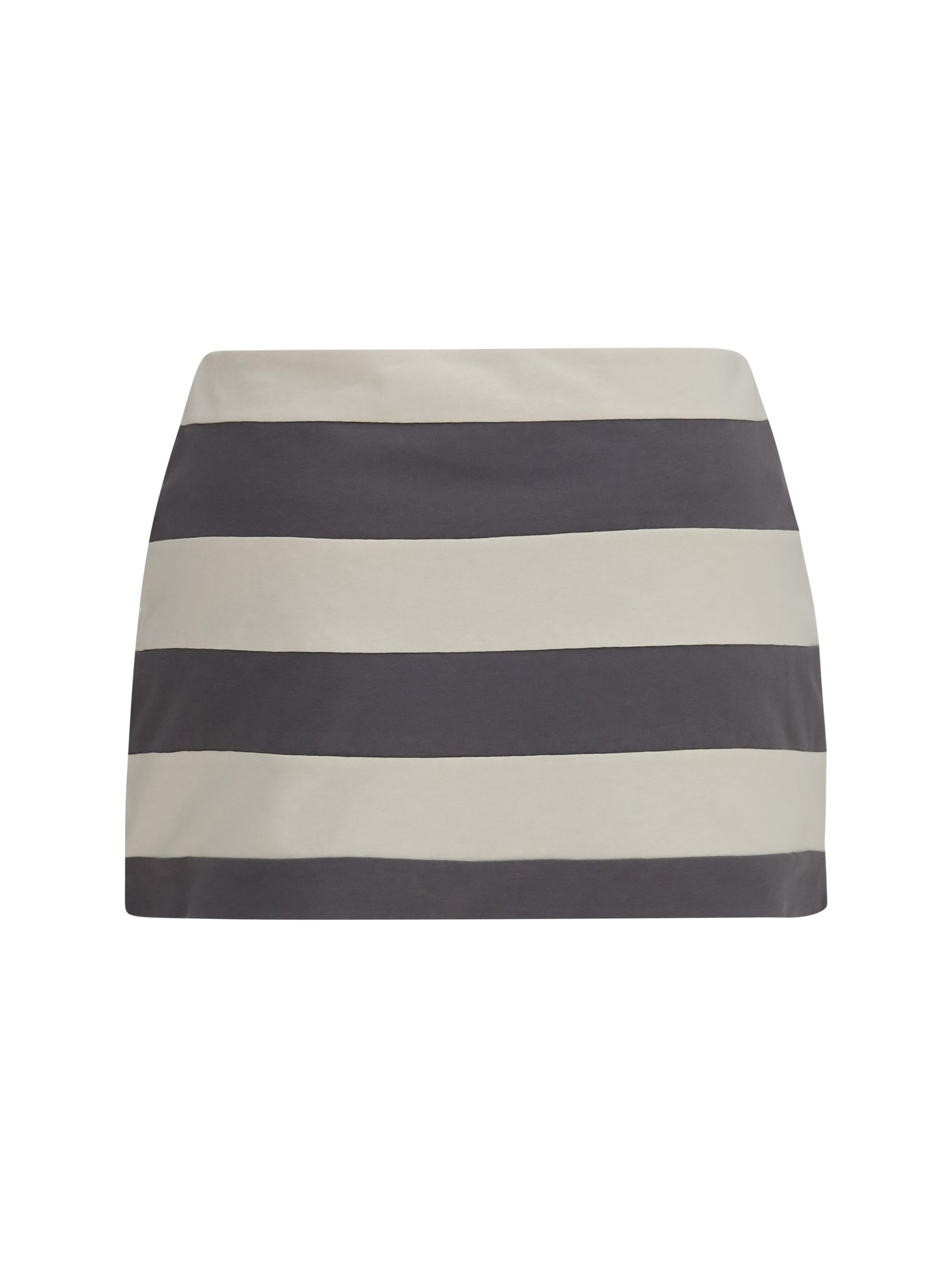 Miu Miu Women Striped Cotton Mini Skirt MIU MIU