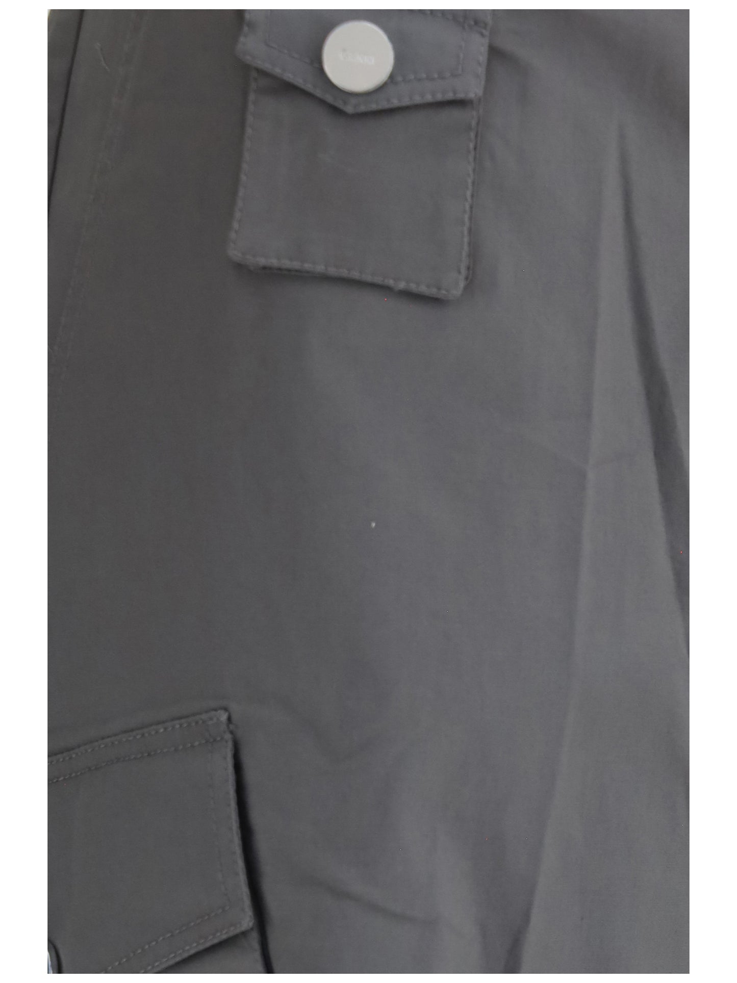 Ganni Women Stretch Cotton Cargo Pants GANNI