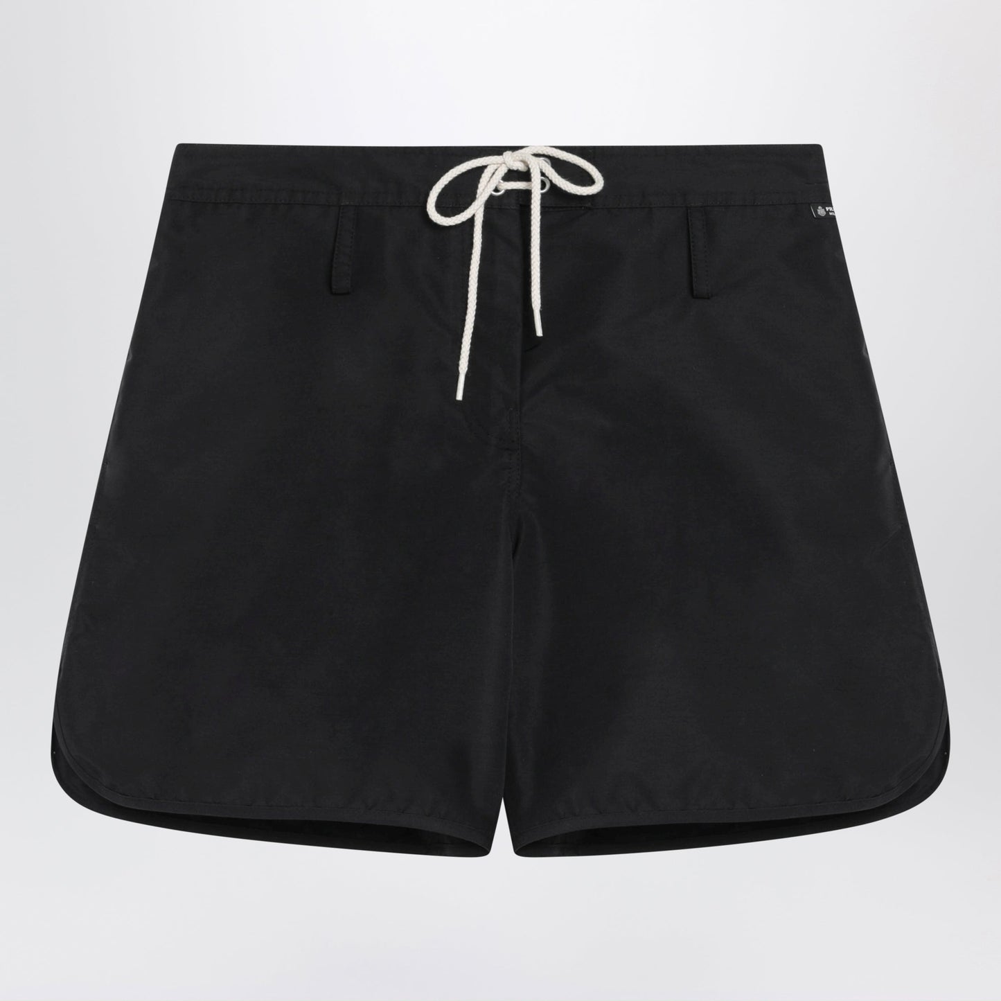 Prada Black Re-Nylon Shorts With Drawstring Women PRADA