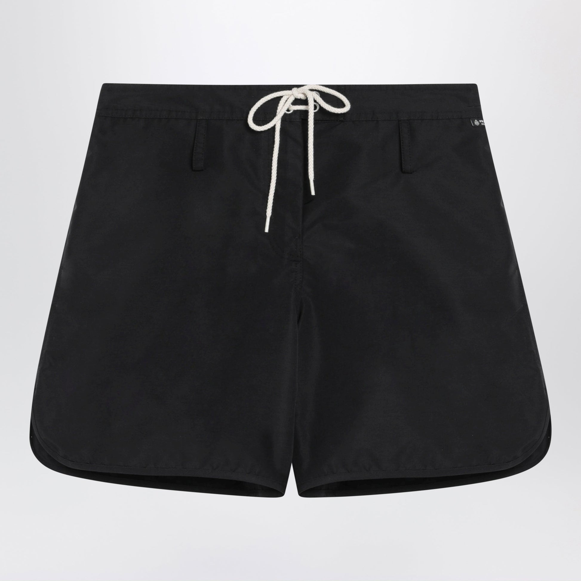 Prada Black Re-Nylon Shorts With Drawstring Women PRADA
