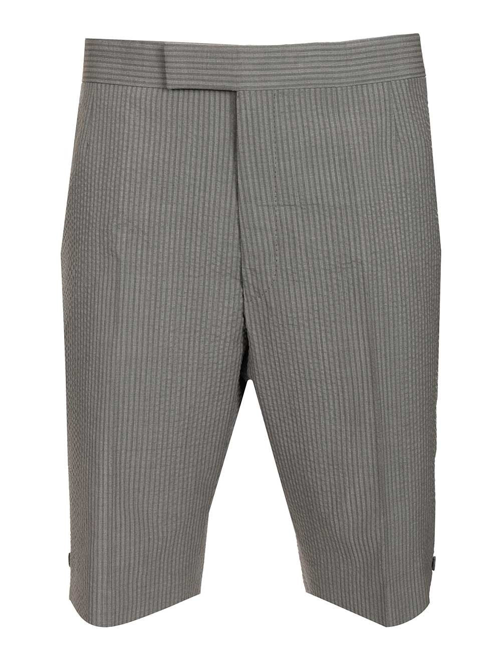 Thom Browne Men Seersucker Shorts THOM BROWNE