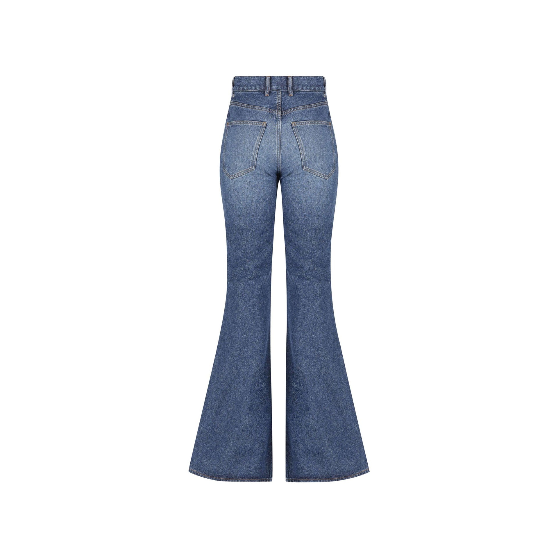 Chloe Cotton Denim Flared Jeans Women CHLOE