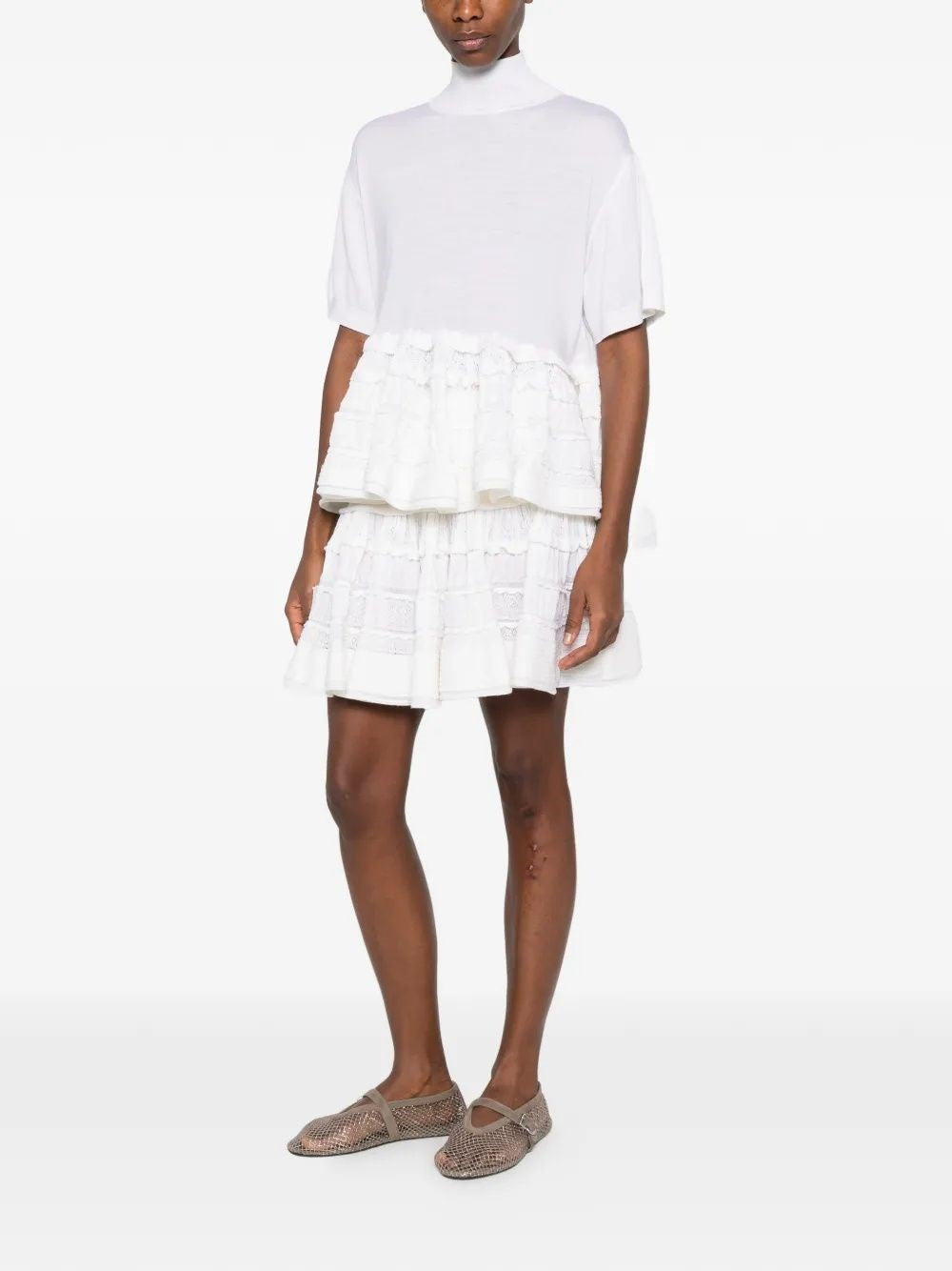 Alaïa Women "Crinoline" Mini Skirt With Ruffles ALAIA