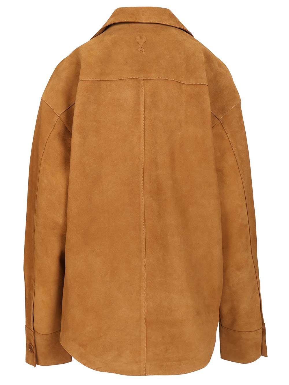 Ami Women Suede Overshirt AMI PARIS