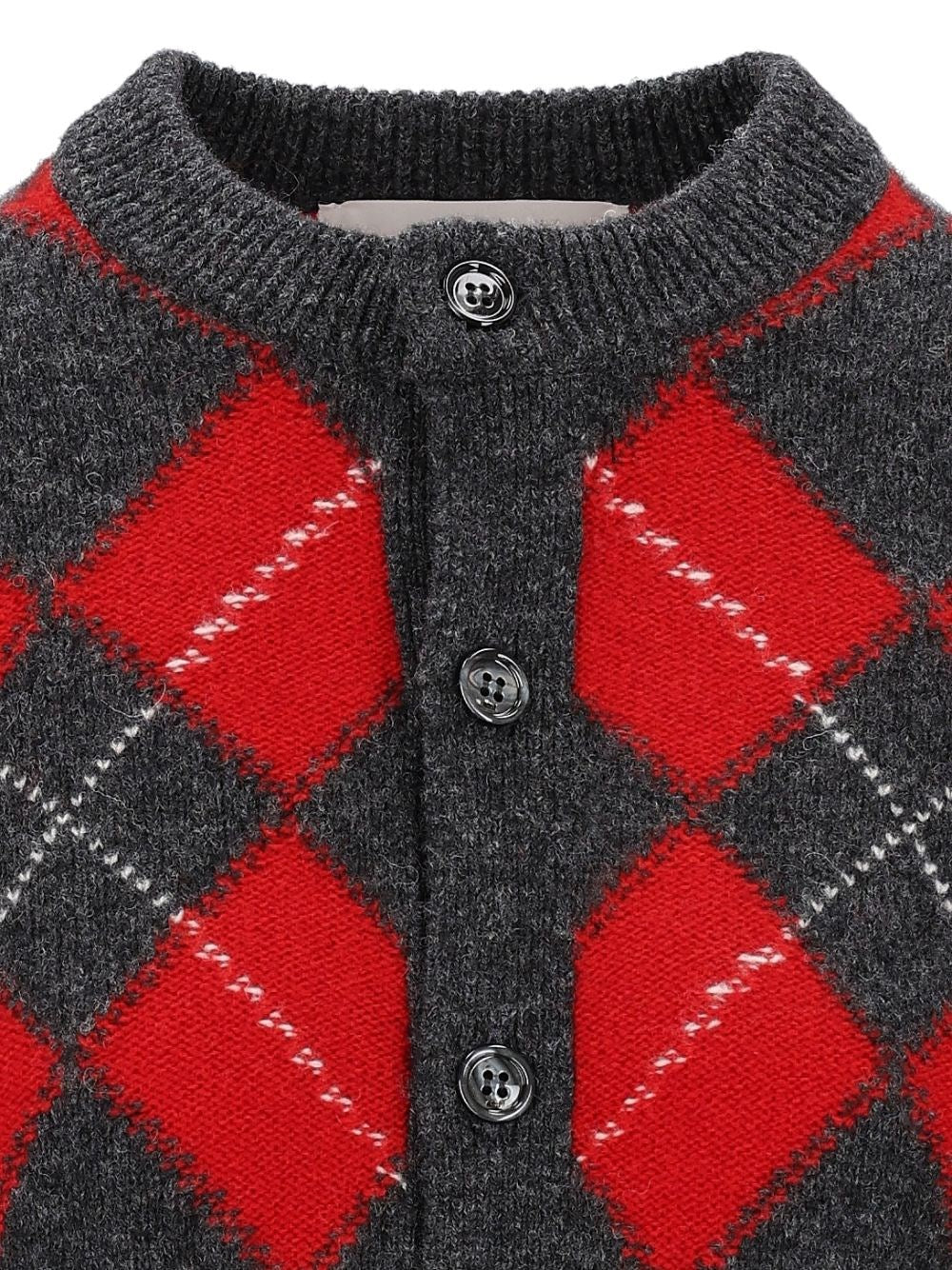 Ami Women Argyle Wool Cardigan AMI PARIS