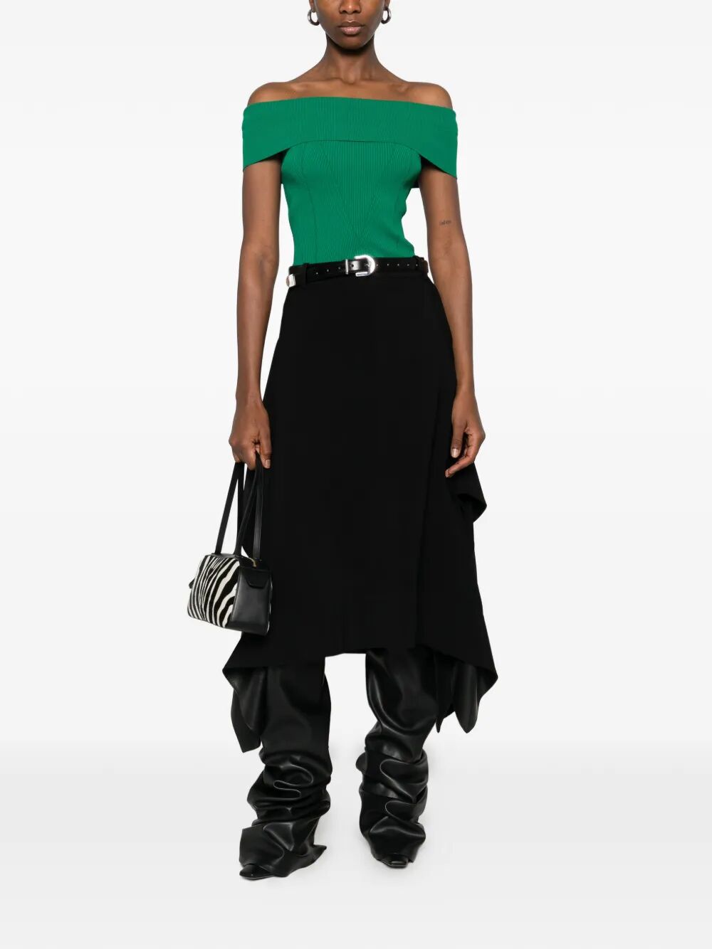 Givenchy Women Off The Shoulder Cotton Top GIVENCHY