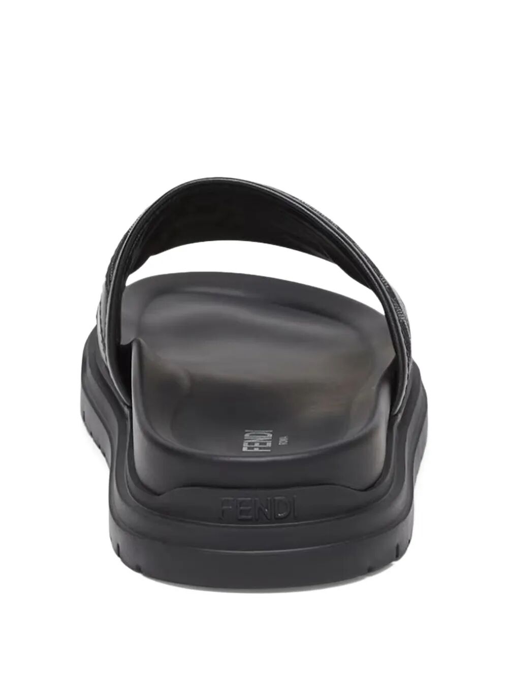 Fendi Men Fendi Diagonal Ff Jacquard Slides FENDI
