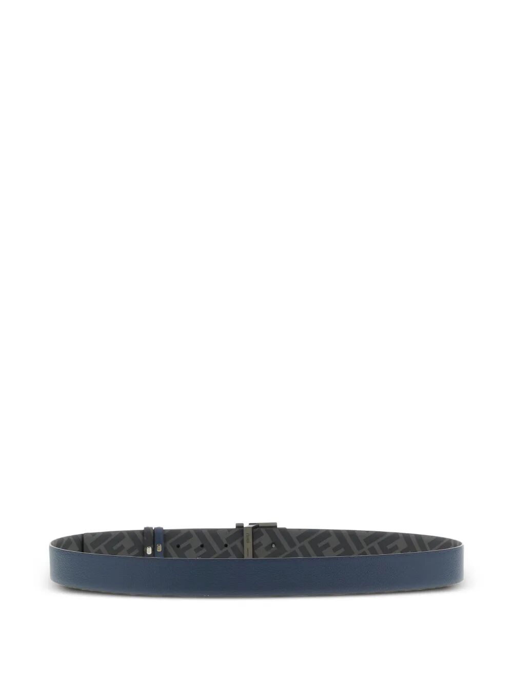 Fendi Men Ff Squared Leather And Ff Canvas Reversible Belt FENDI