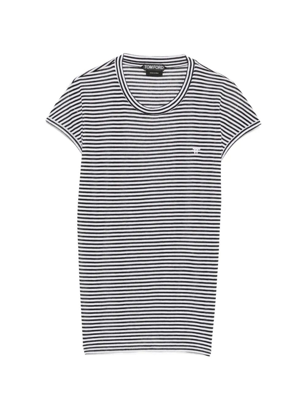 Tom Ford Women Striped Viscose T-Shirt TOM FORD