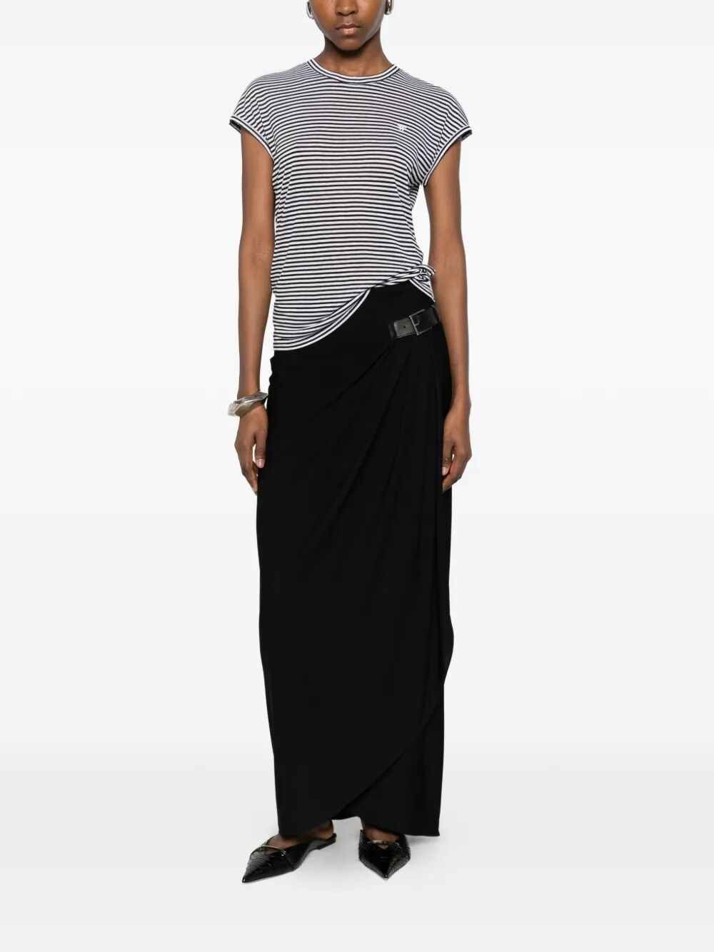 Tom Ford Women Striped Viscose T-Shirt TOM FORD