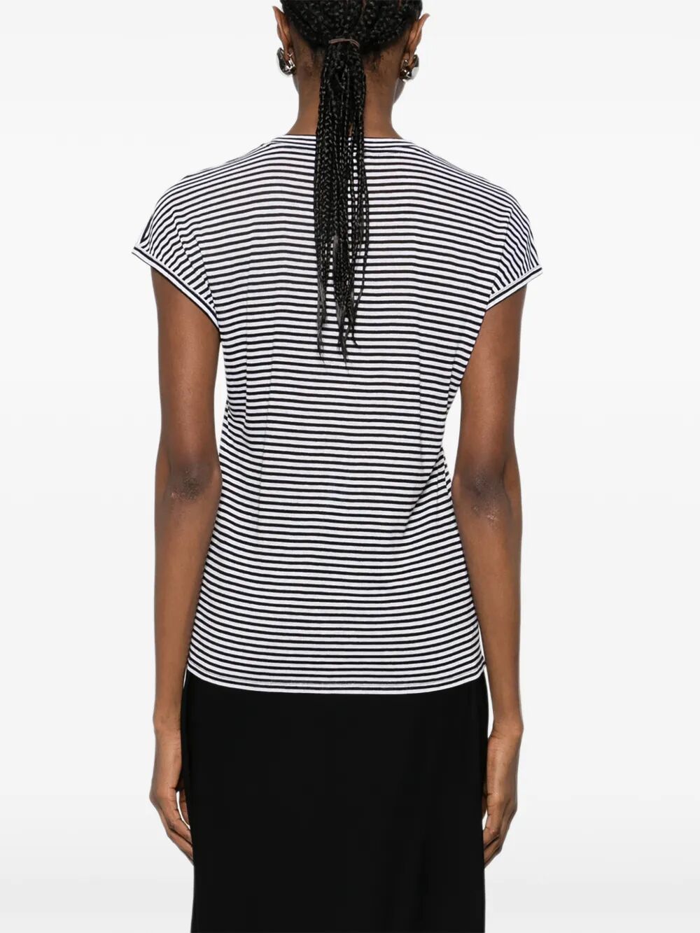 Tom Ford Women Striped Viscose T-Shirt TOM FORD
