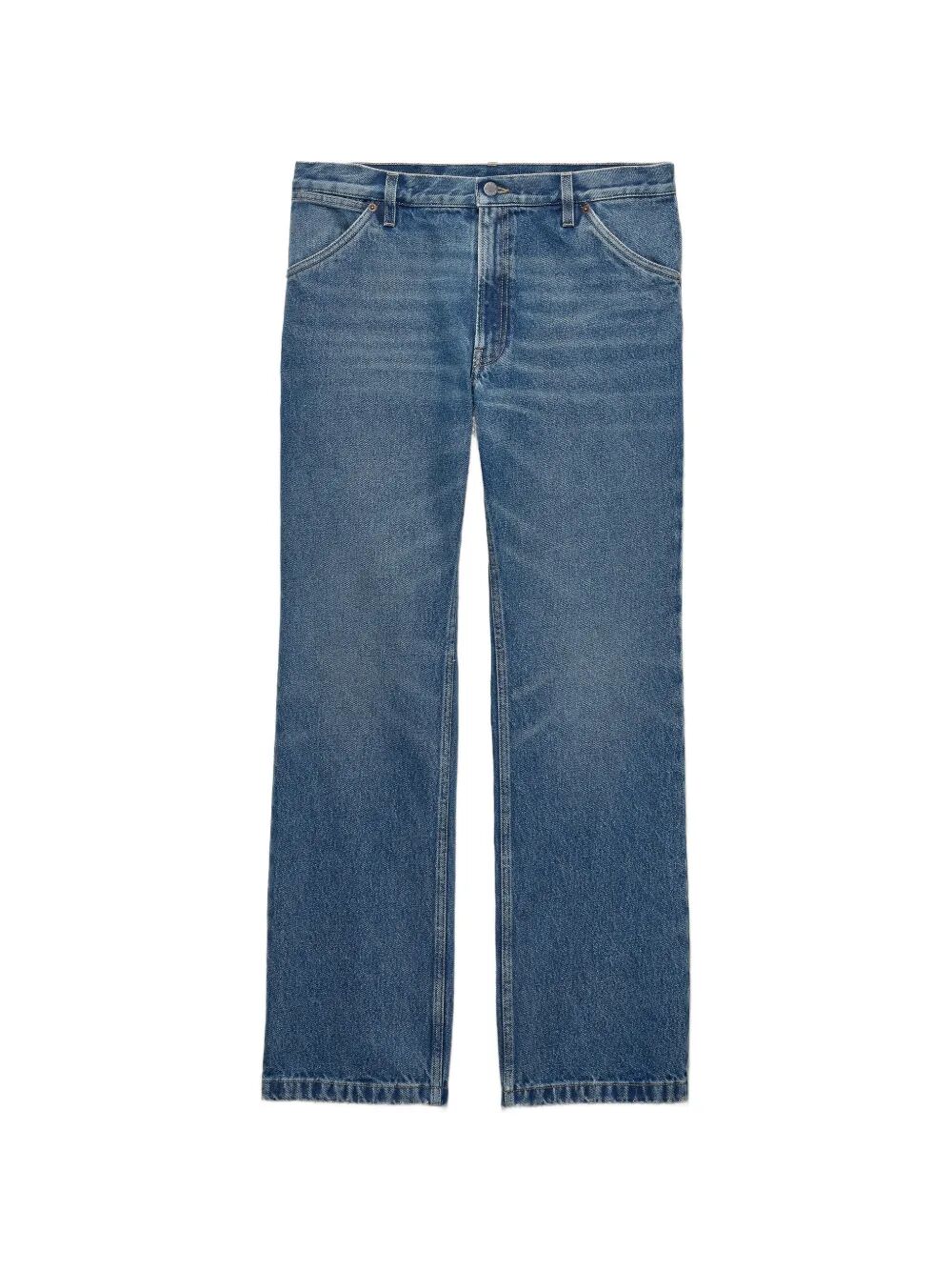Prada Men Tight Fit And Regular Waist Washed Denim Jeans PRADA