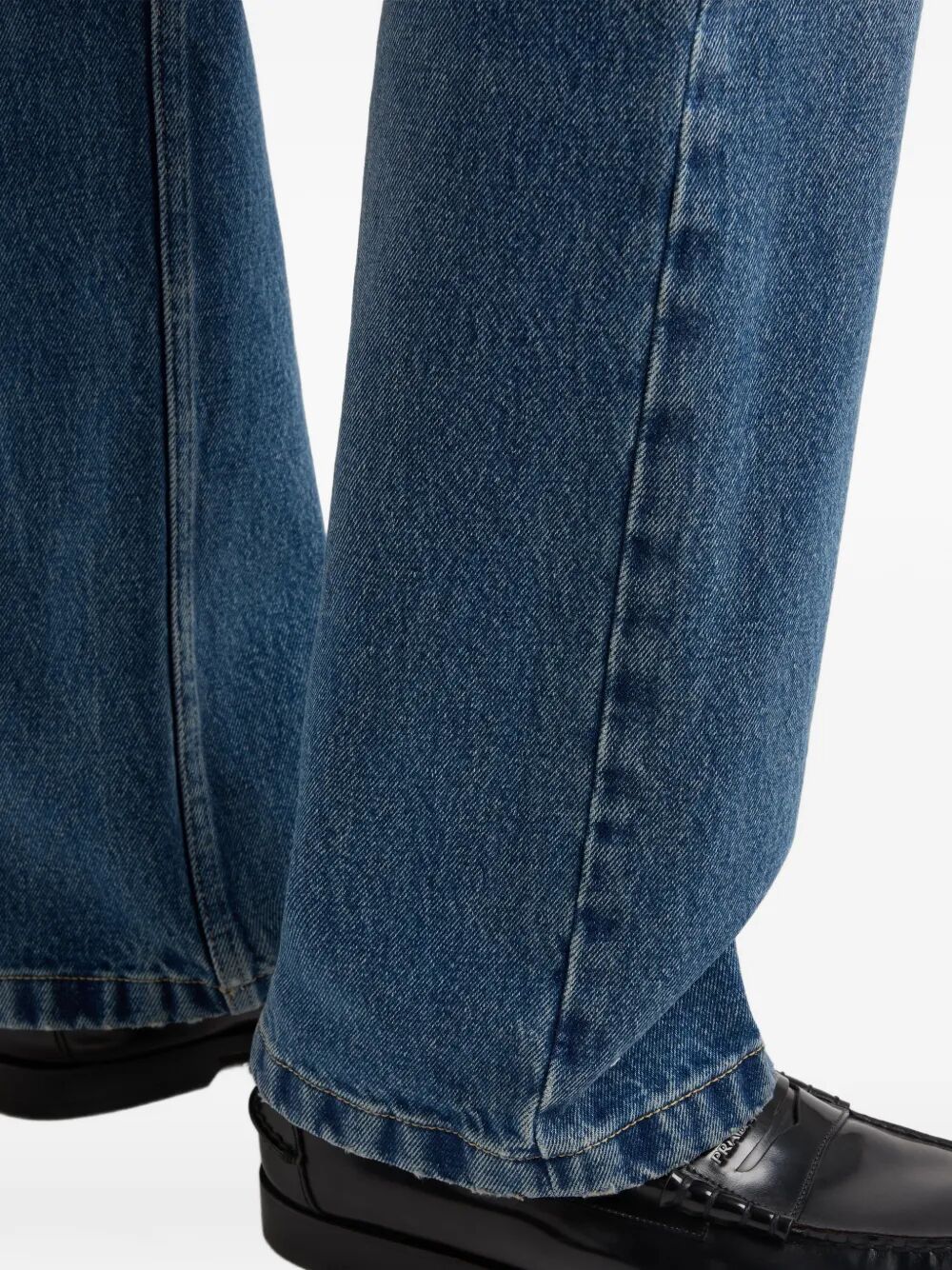 Prada Men Tight Fit And Regular Waist Washed Denim Jeans PRADA