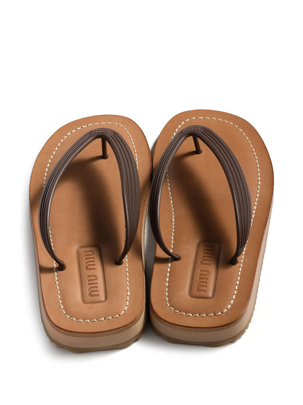 Miu Miu Women Slightly Padded Thong Sandals MIU MIU