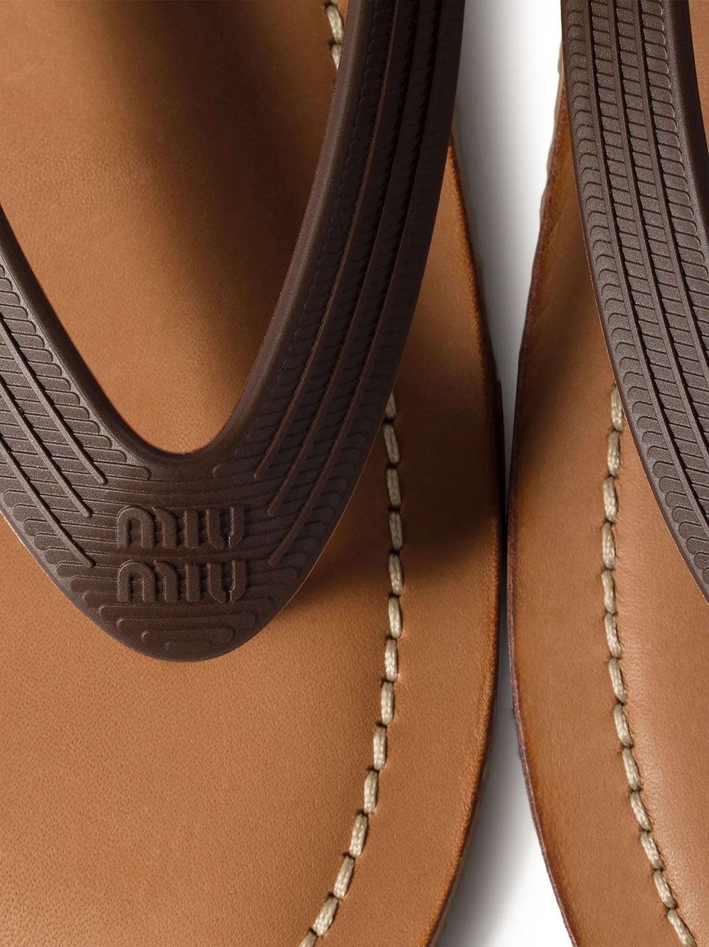 Miu Miu Women Slightly Padded Thong Sandals MIU MIU