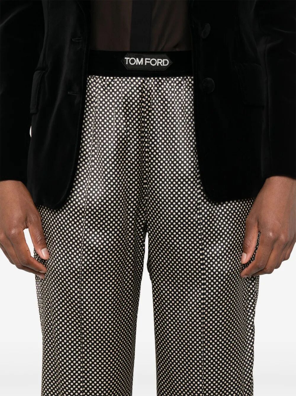 Tom Ford Women Polka Dot Signature Silk Pj Pants TOM FORD