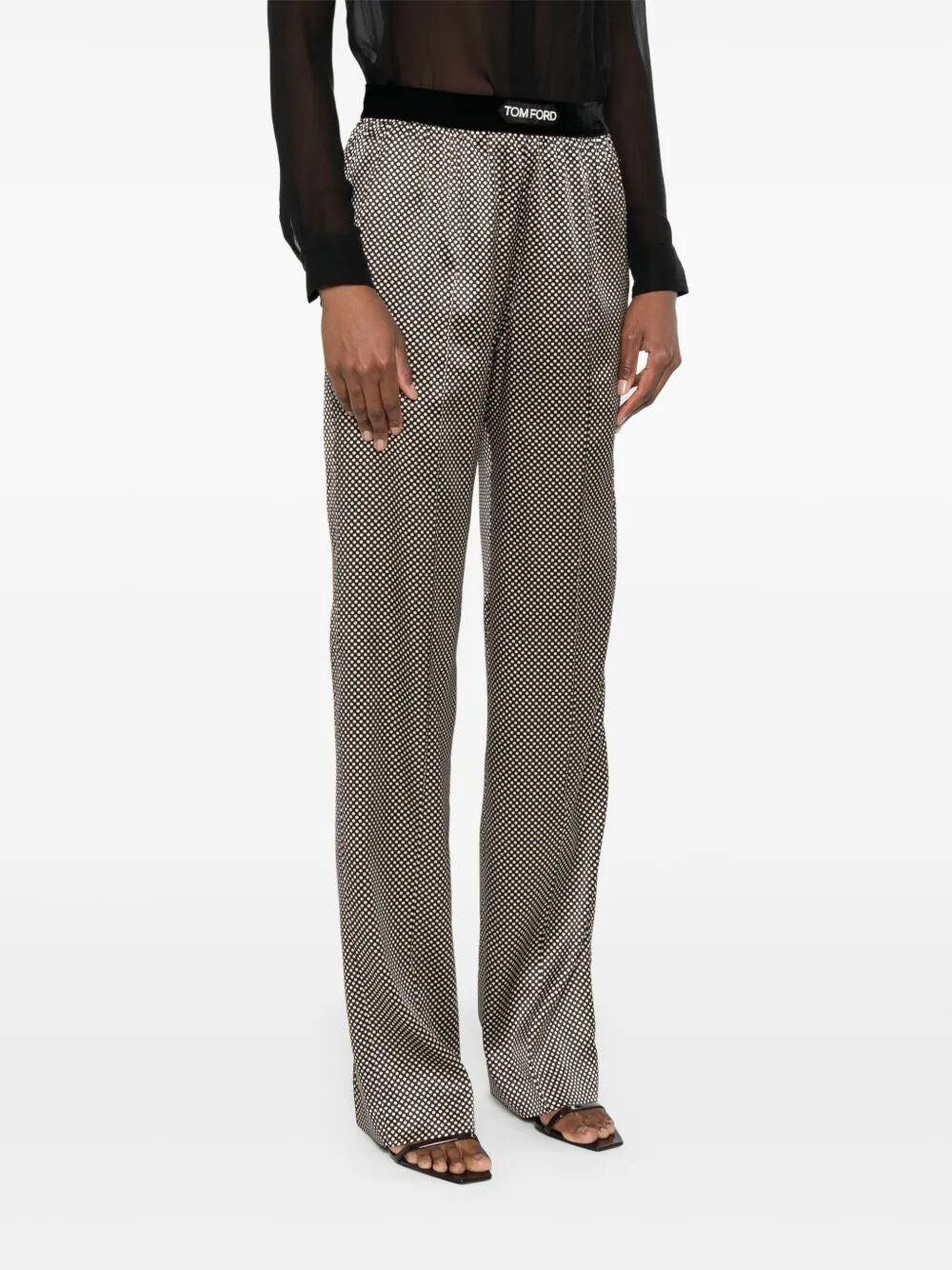 Tom Ford Women Polka Dot Signature Silk Pj Pants TOM FORD