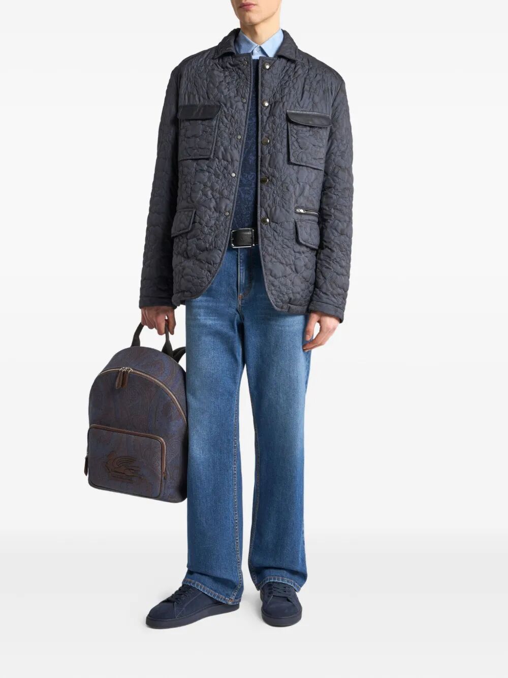 Etro Men Straight-Leg Jeans With Pegaso ETRO