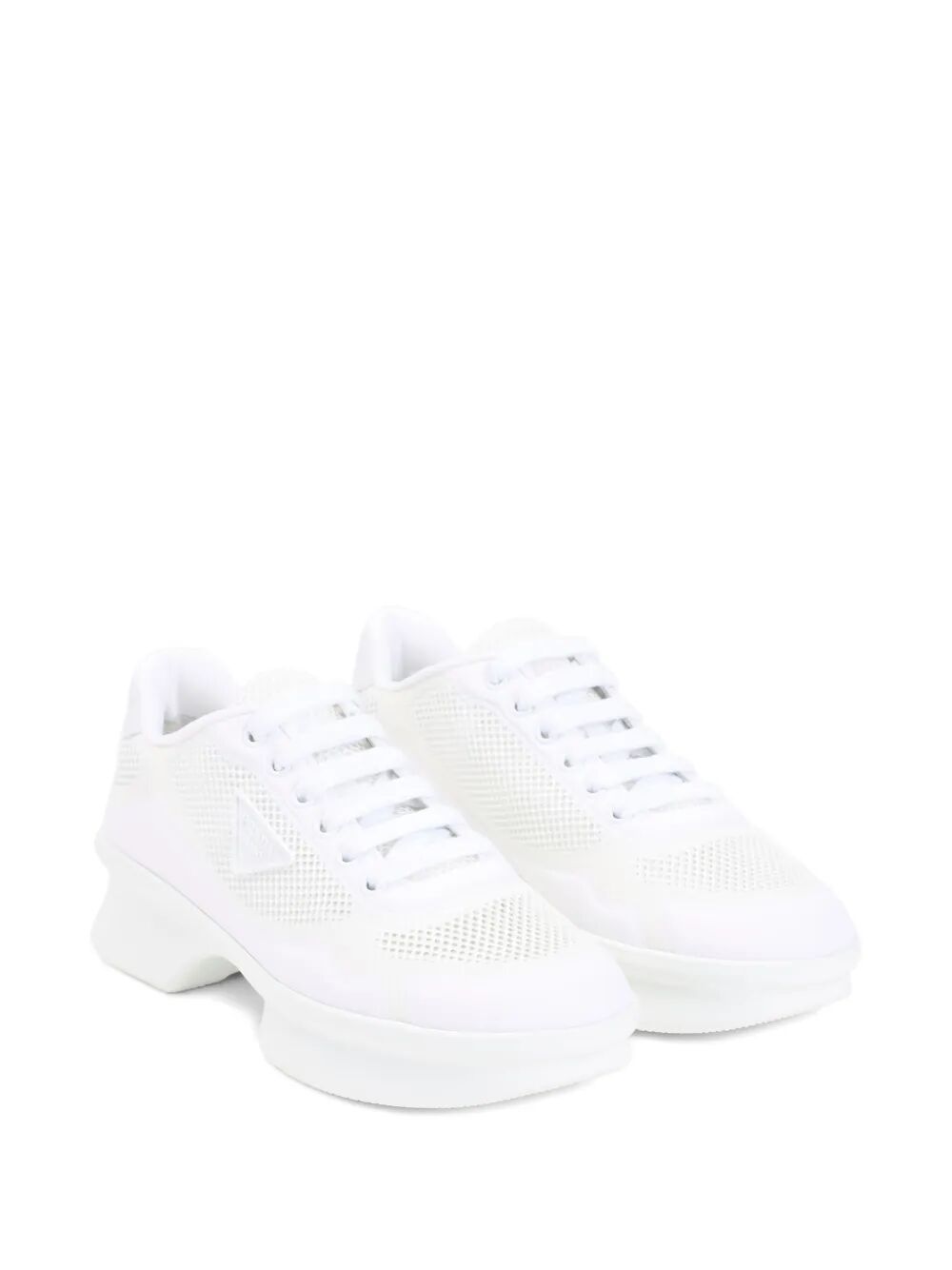 Prada Women Mesh And Re-Nylon Sneakers PRADA