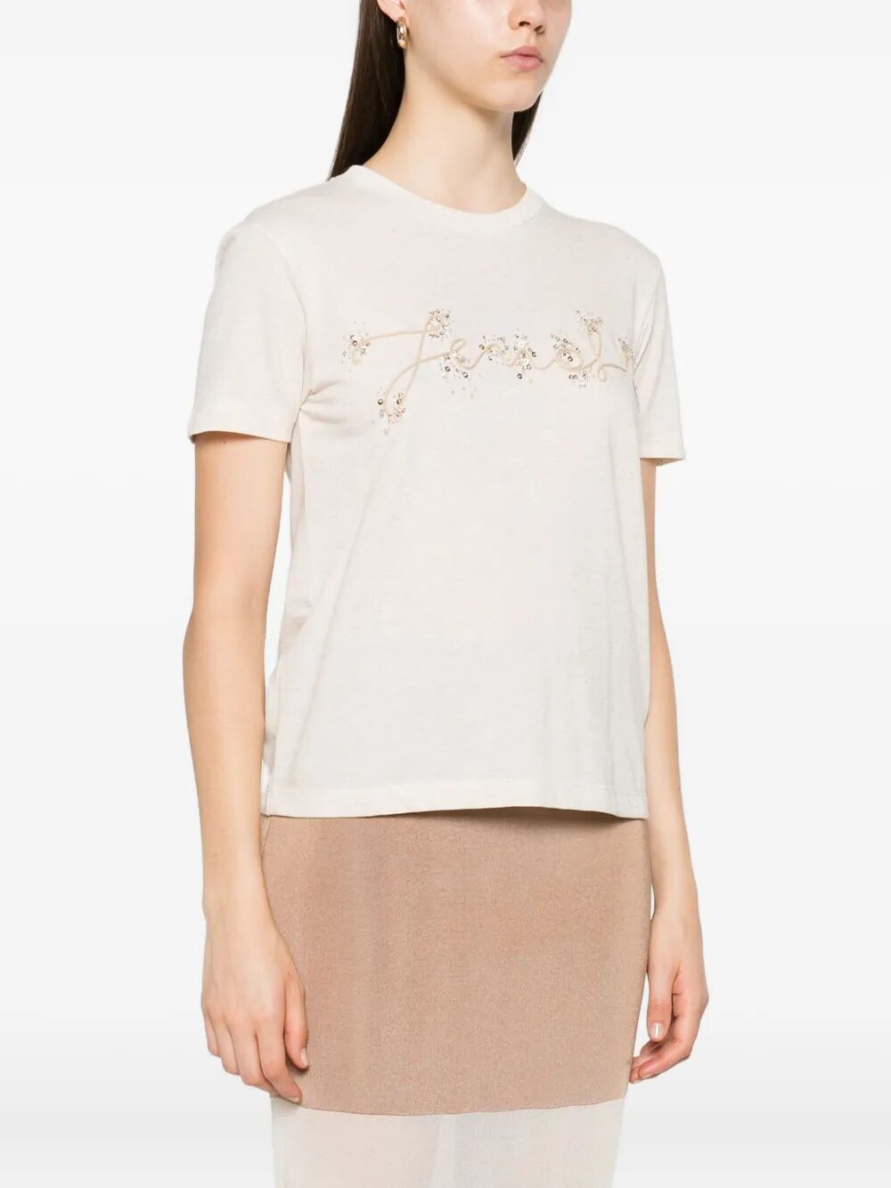 Fendi Women T-Shirt Fendi Embr FENDI