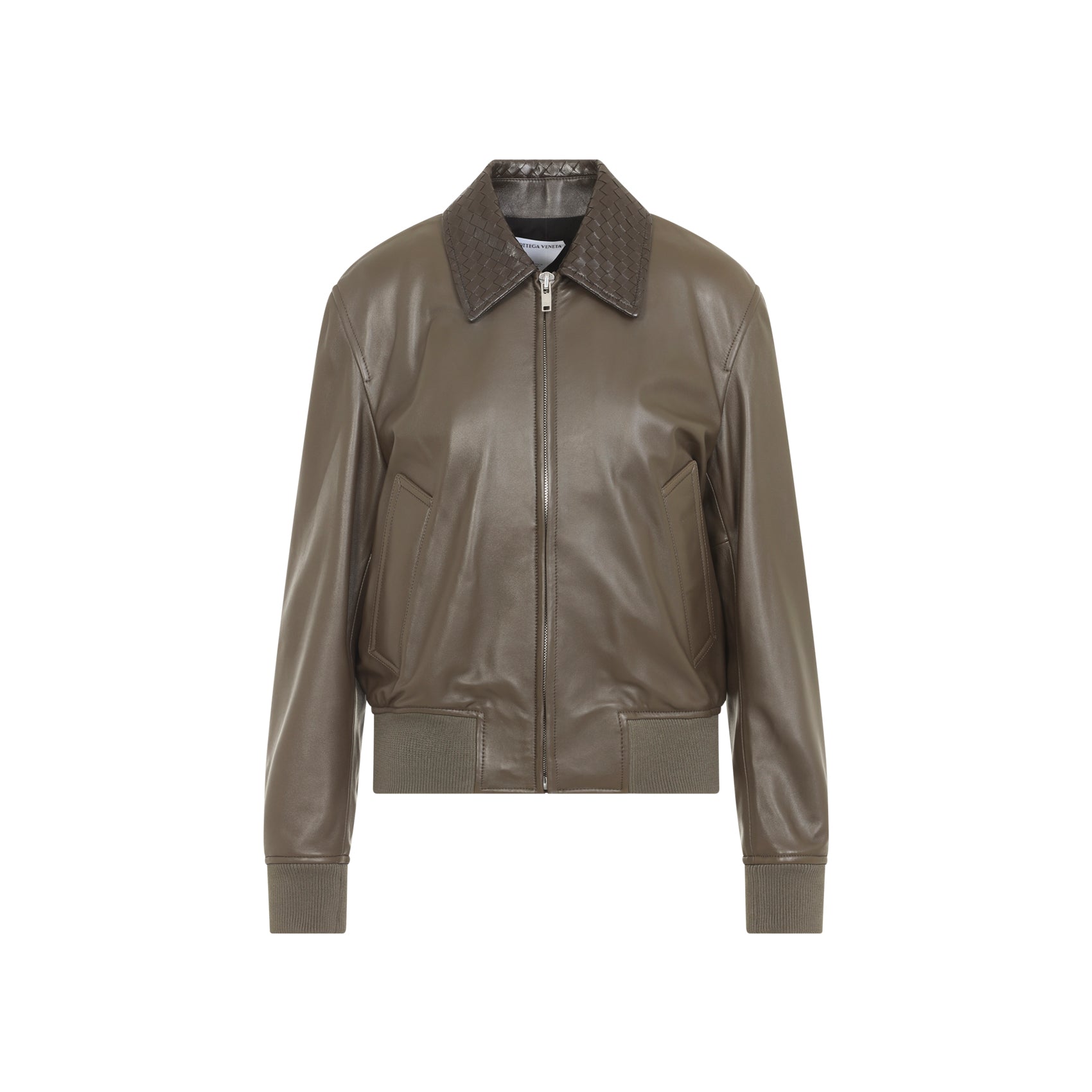 Bottega Veneta Leather Bomber Jacket Women BOTTEGA VENETA
