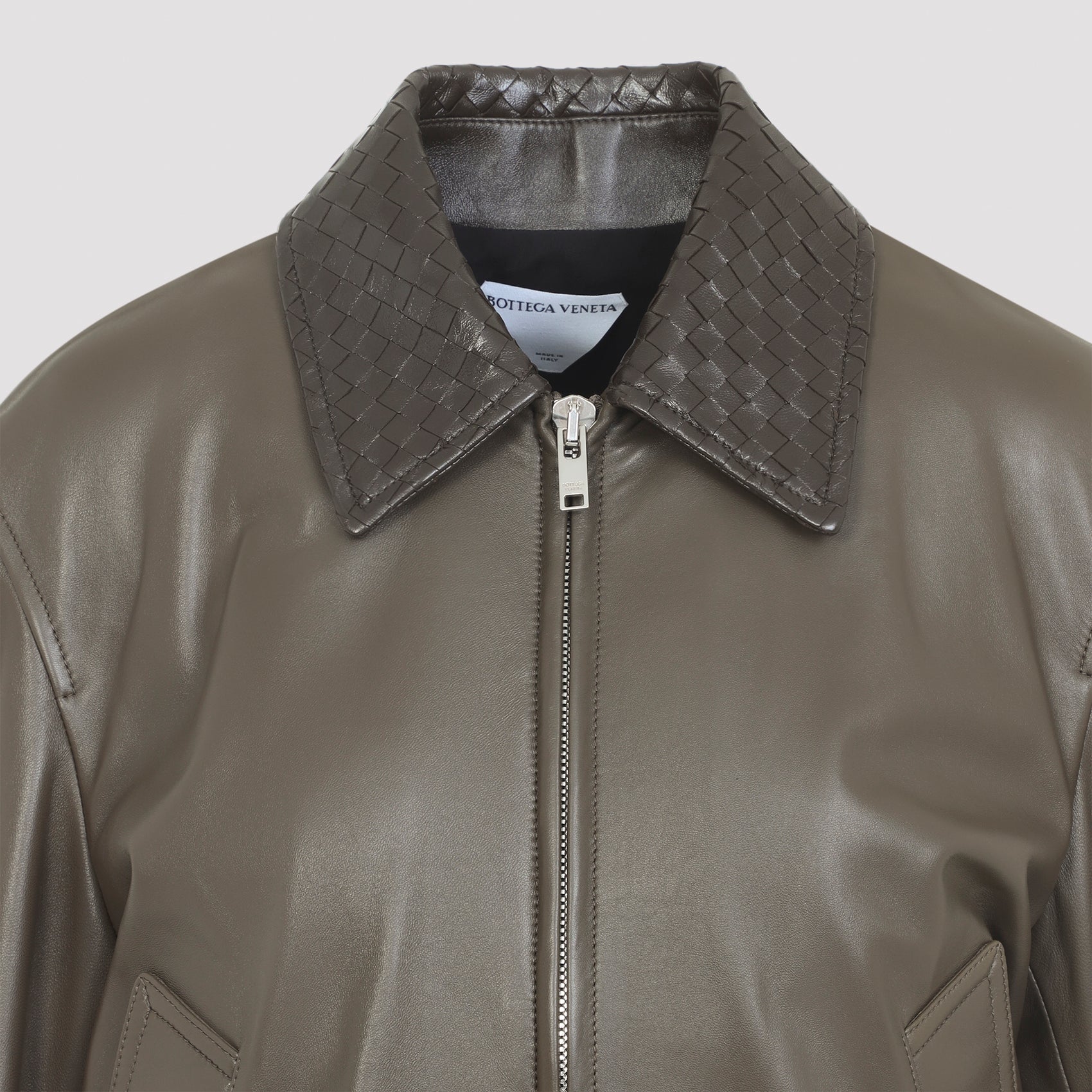 Bottega Veneta Leather Bomber Jacket Women BOTTEGA VENETA