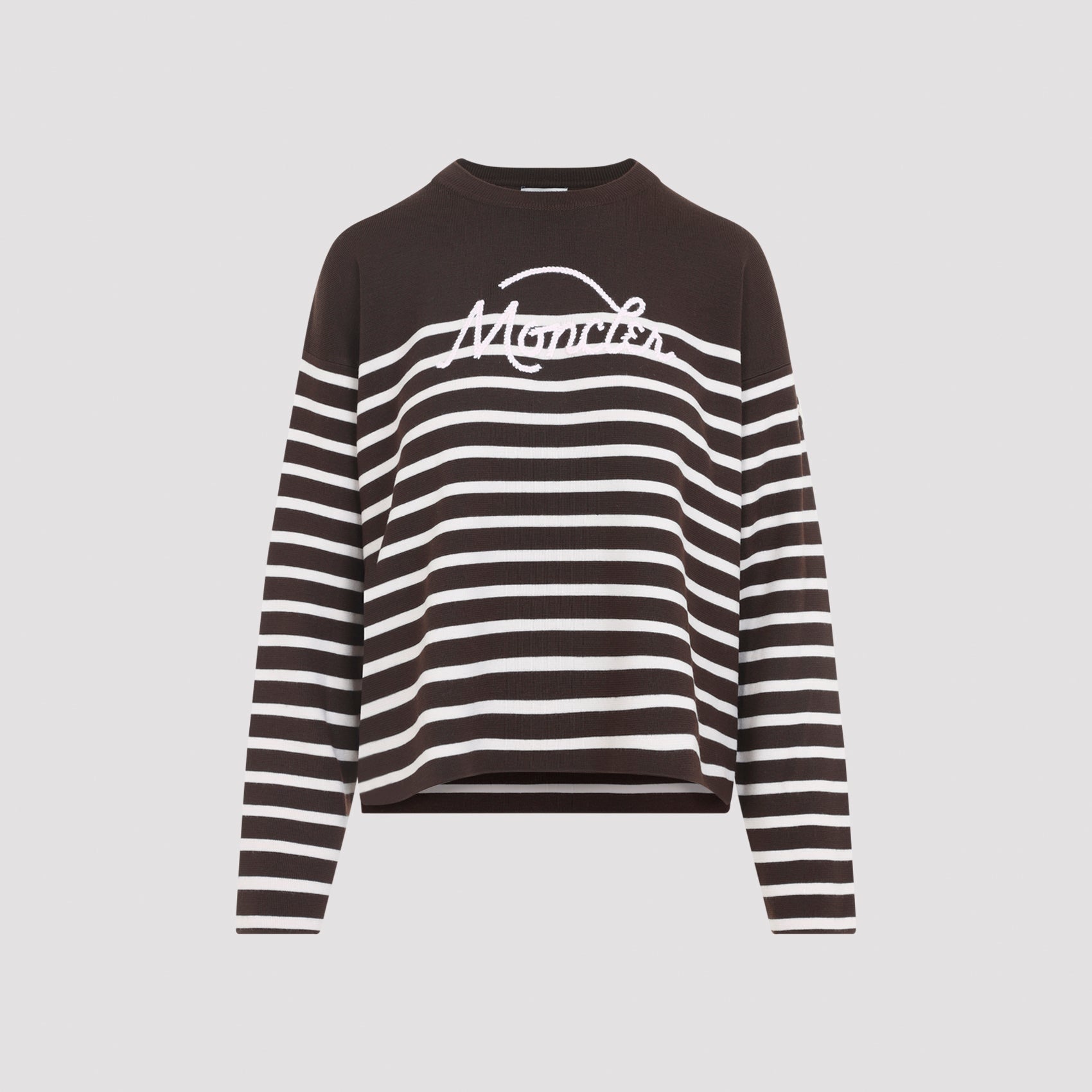 Moncler Striped Logo Knit Sweater Women MONCLER