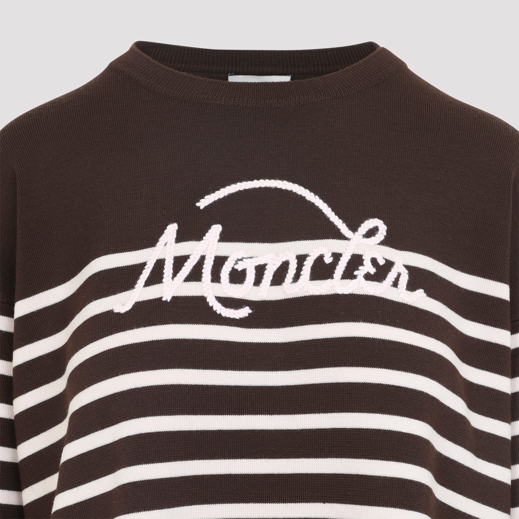 Moncler Striped Logo Knit Sweater Women MONCLER