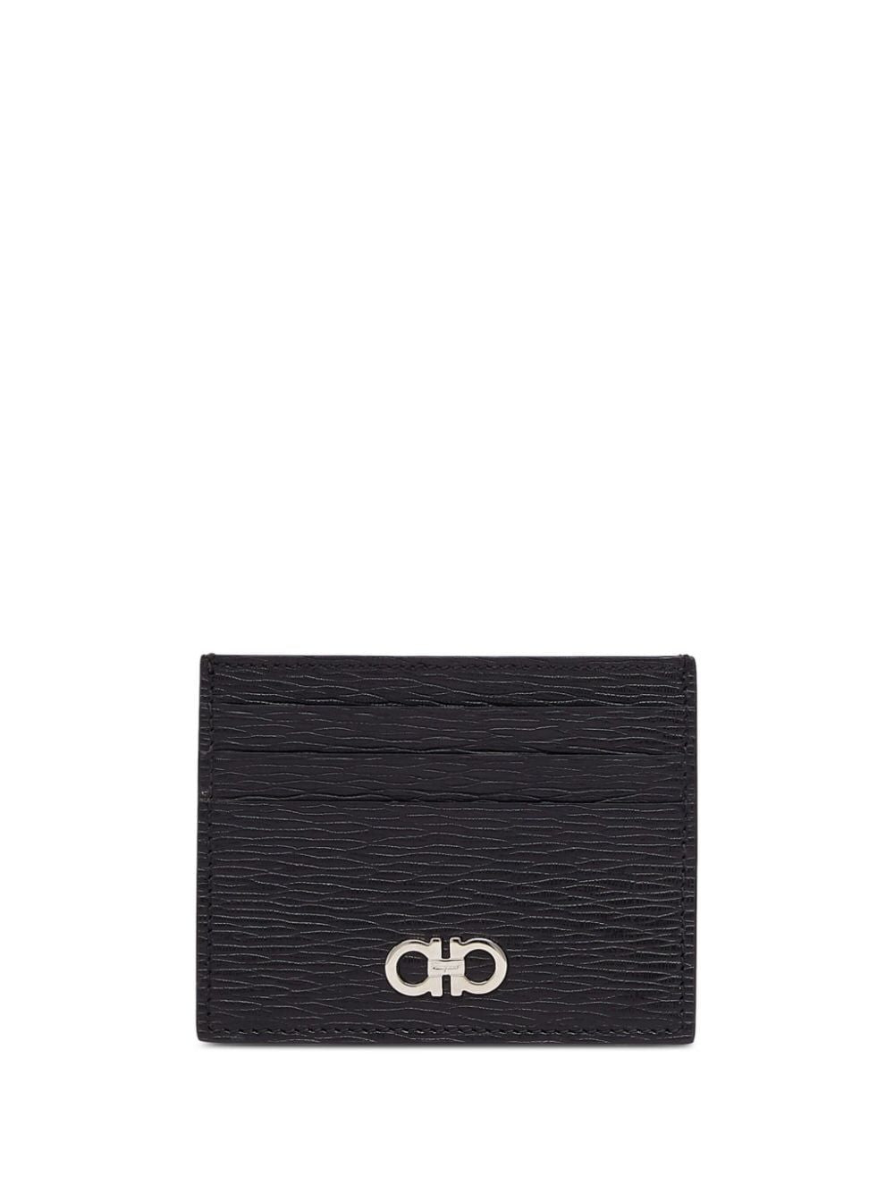 Ferragamo Men Two-Tone Gancini Card Holder FERRAGAMO