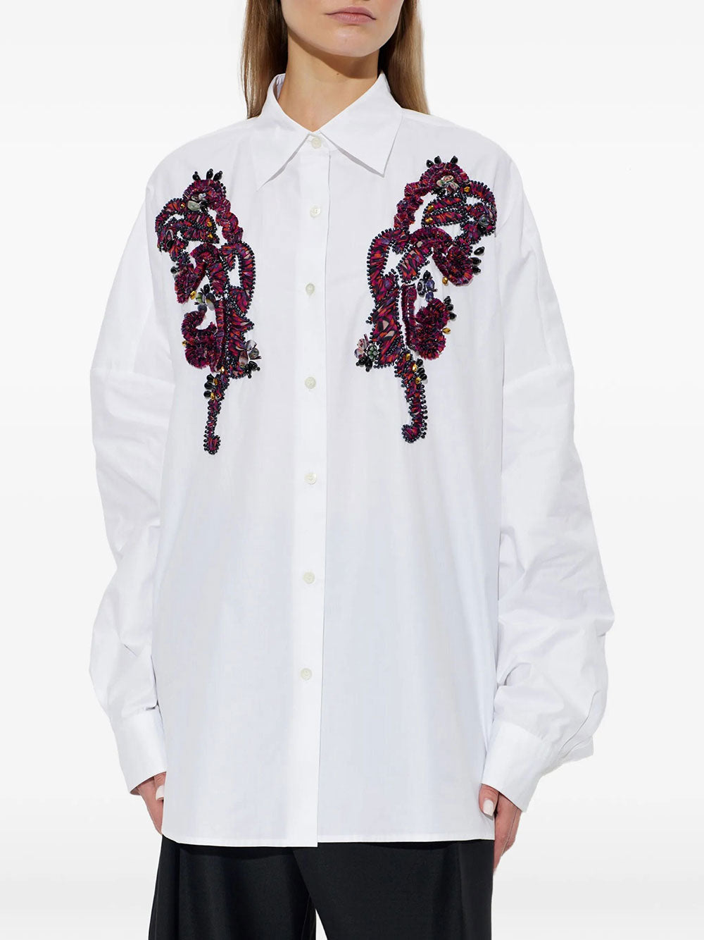 Dries Van Noten Women Embroidered Cocoon Shirt DRIES VAN NOTEN