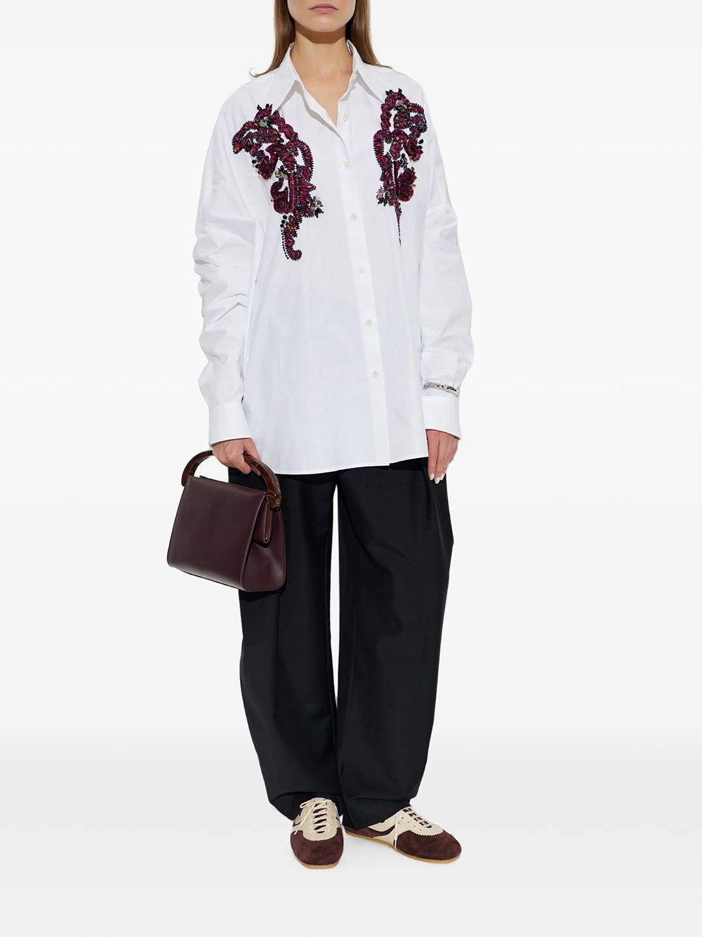 Dries Van Noten Women Embroidered Cocoon Shirt DRIES VAN NOTEN