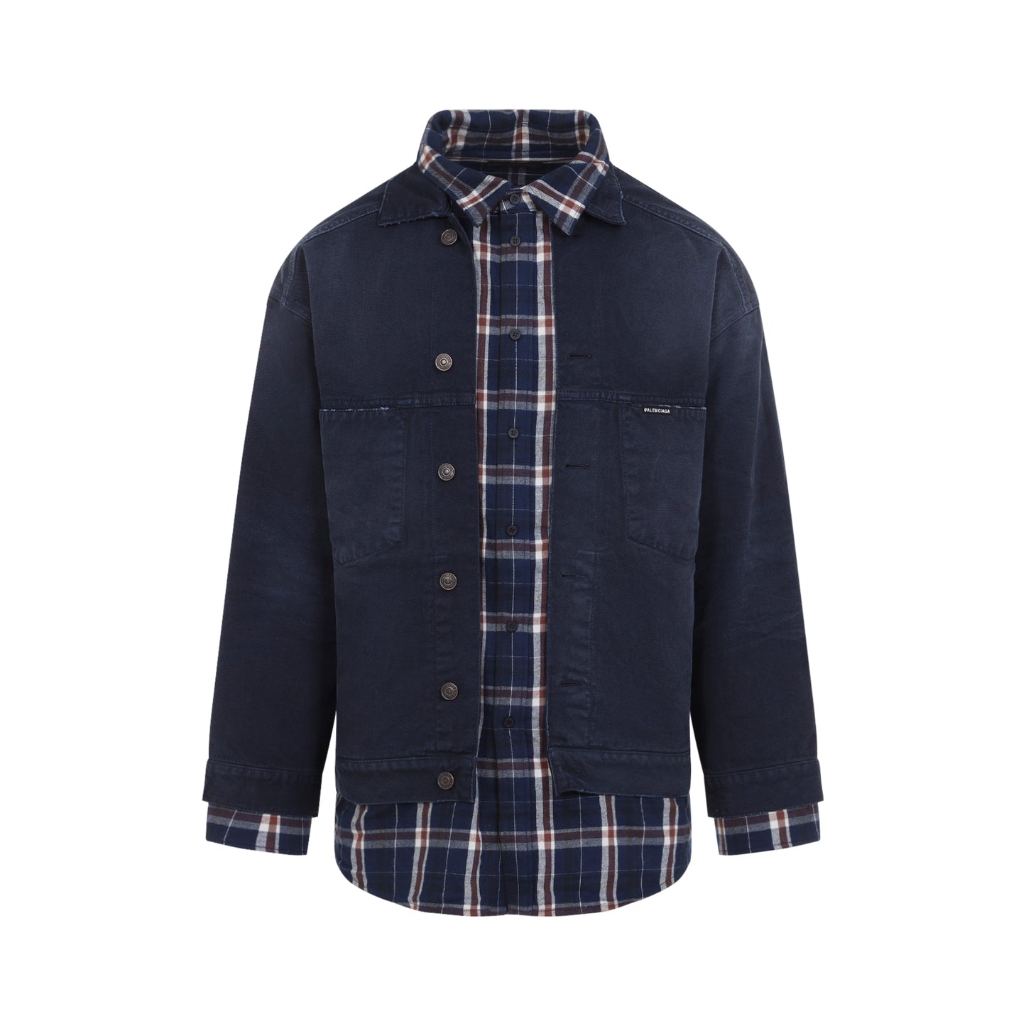 Balenciaga Patched Shirt Jacket Men BALENCIAGA
