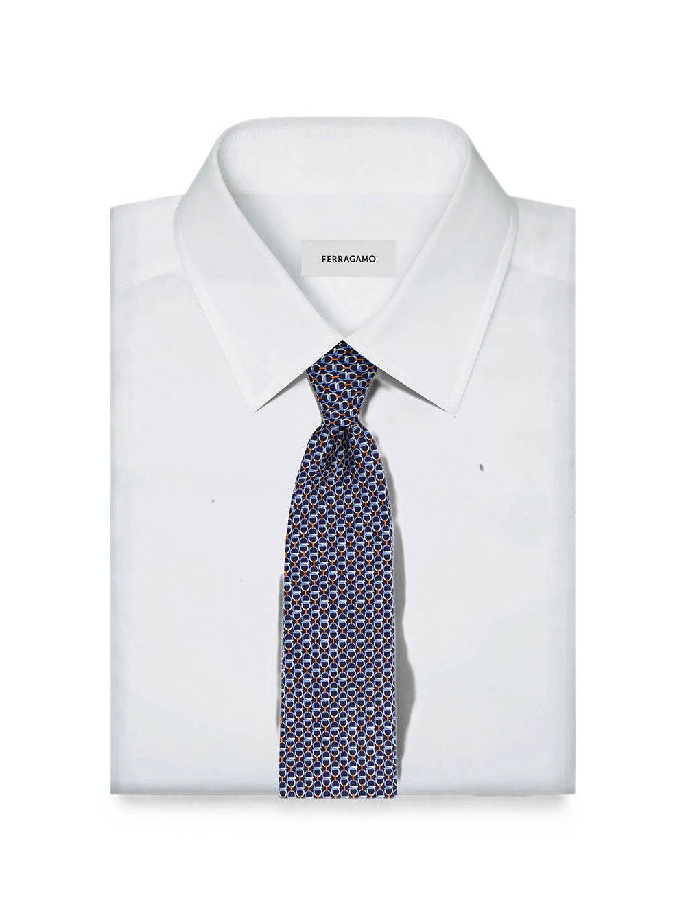 Ferragamo Men Gancini-Print Silk Tie FERRAGAMO